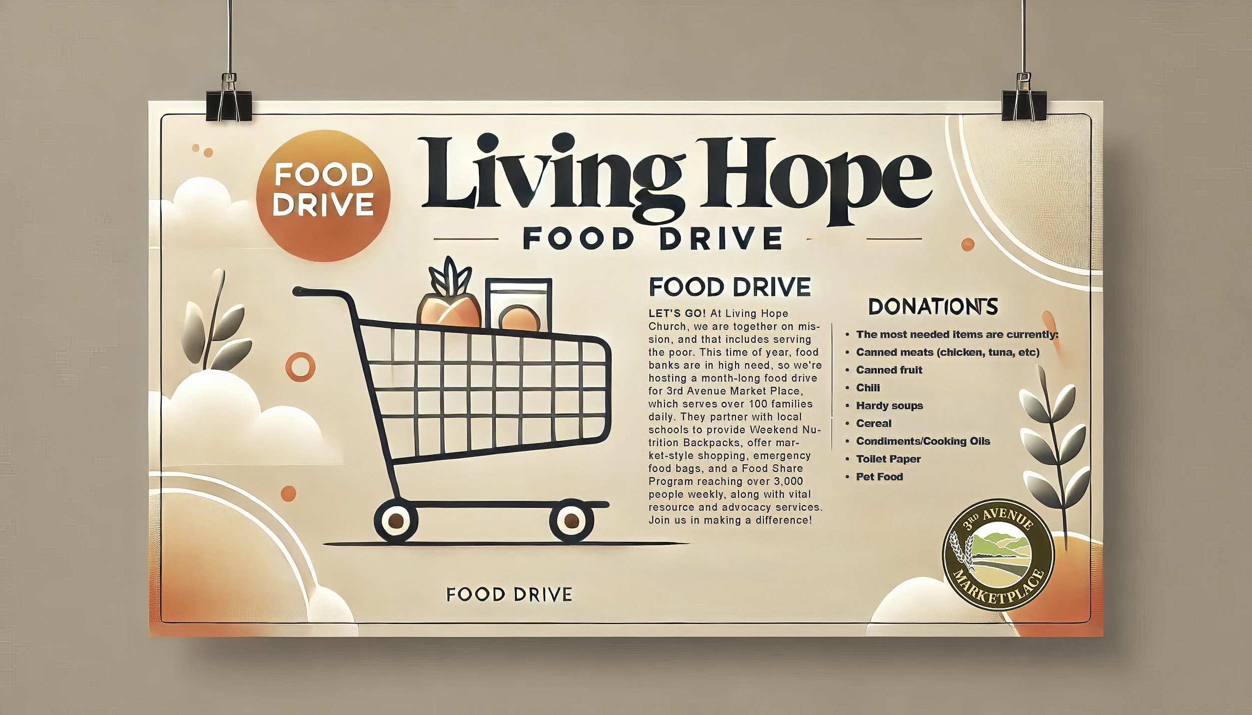 Living Hope: Food Drive