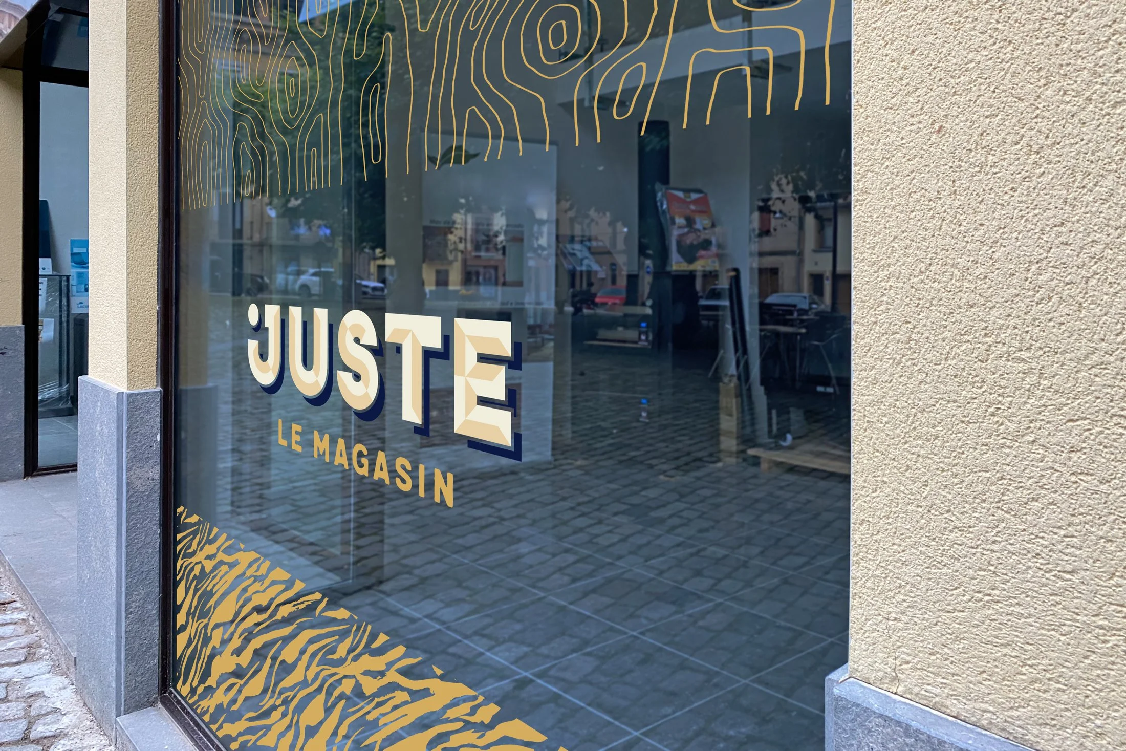 Juste le magasin Brest • graphisme logo • superpose