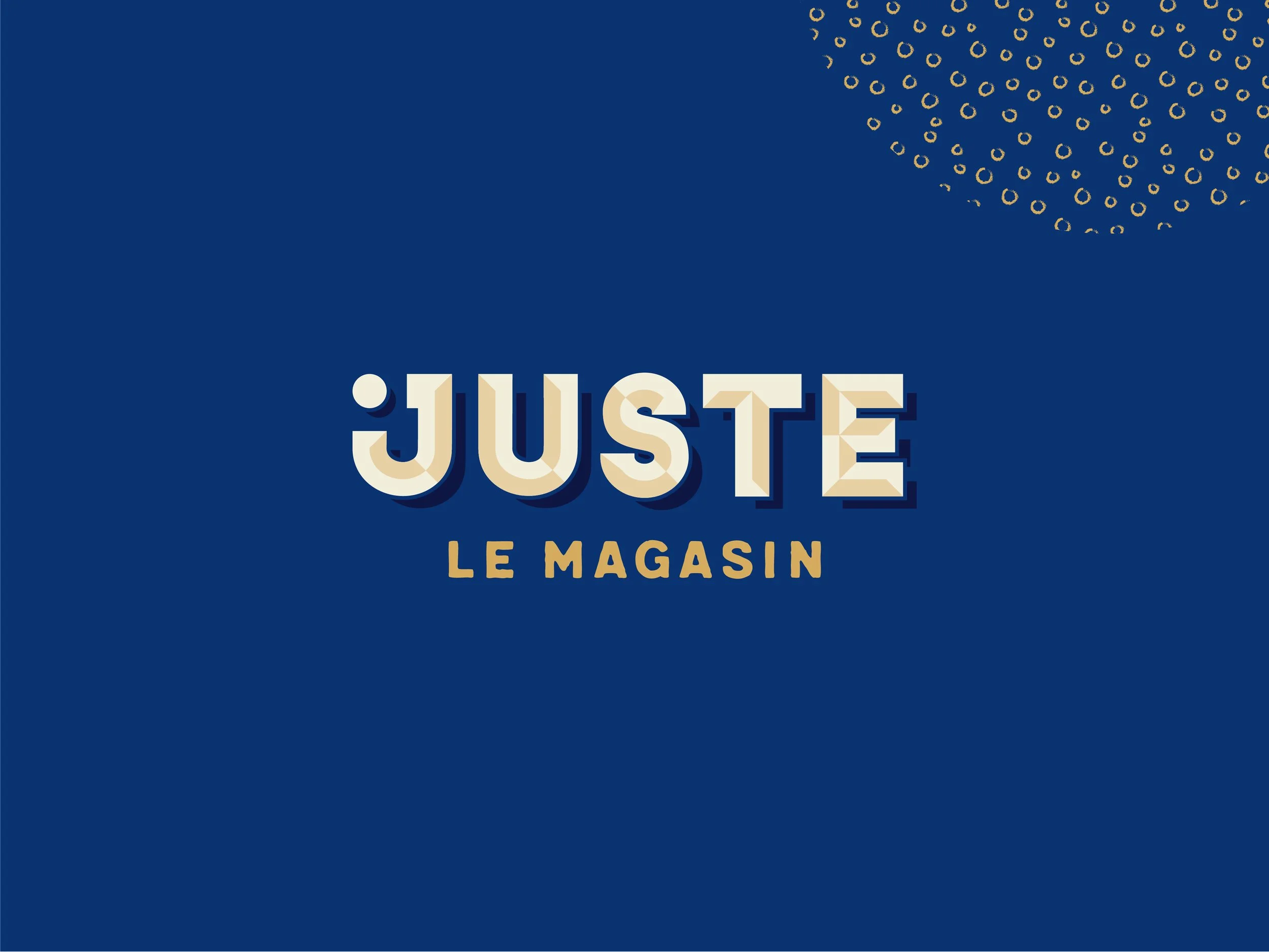 Juste le magasin Brest • graphisme logo • superpose