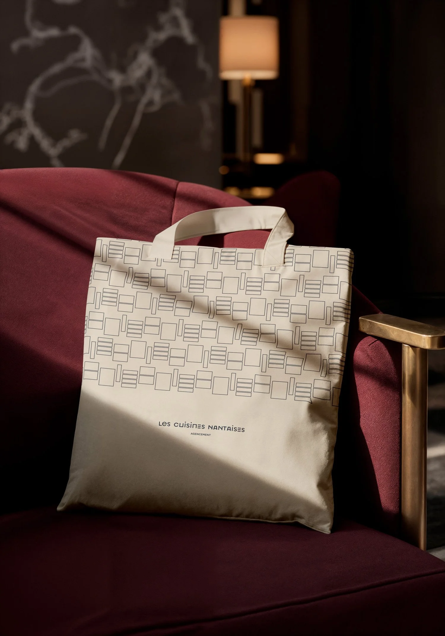 tote bag les cuisines nantaises image de marque par studio superpose