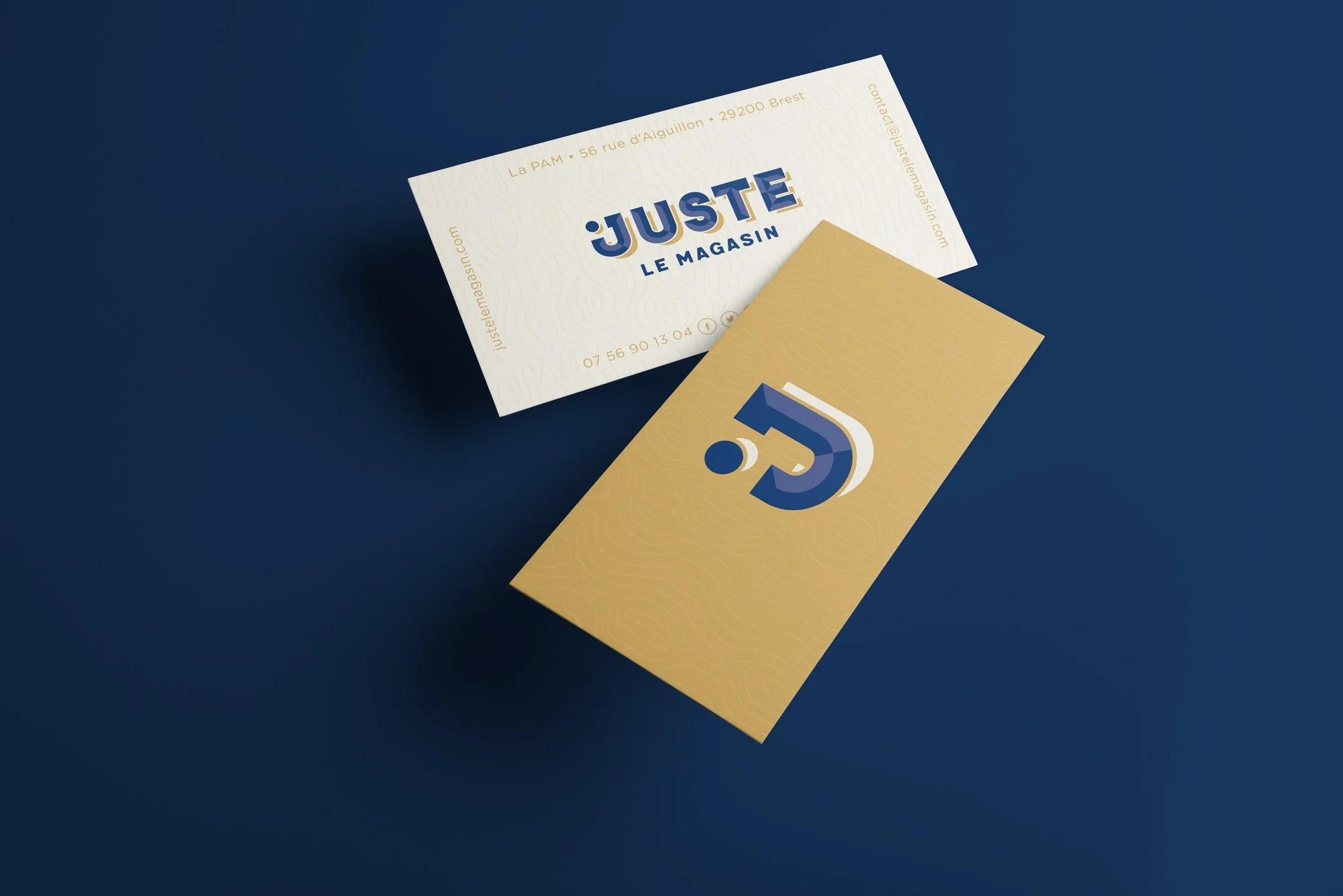 Juste le magasin Brest • graphisme logo • superpose