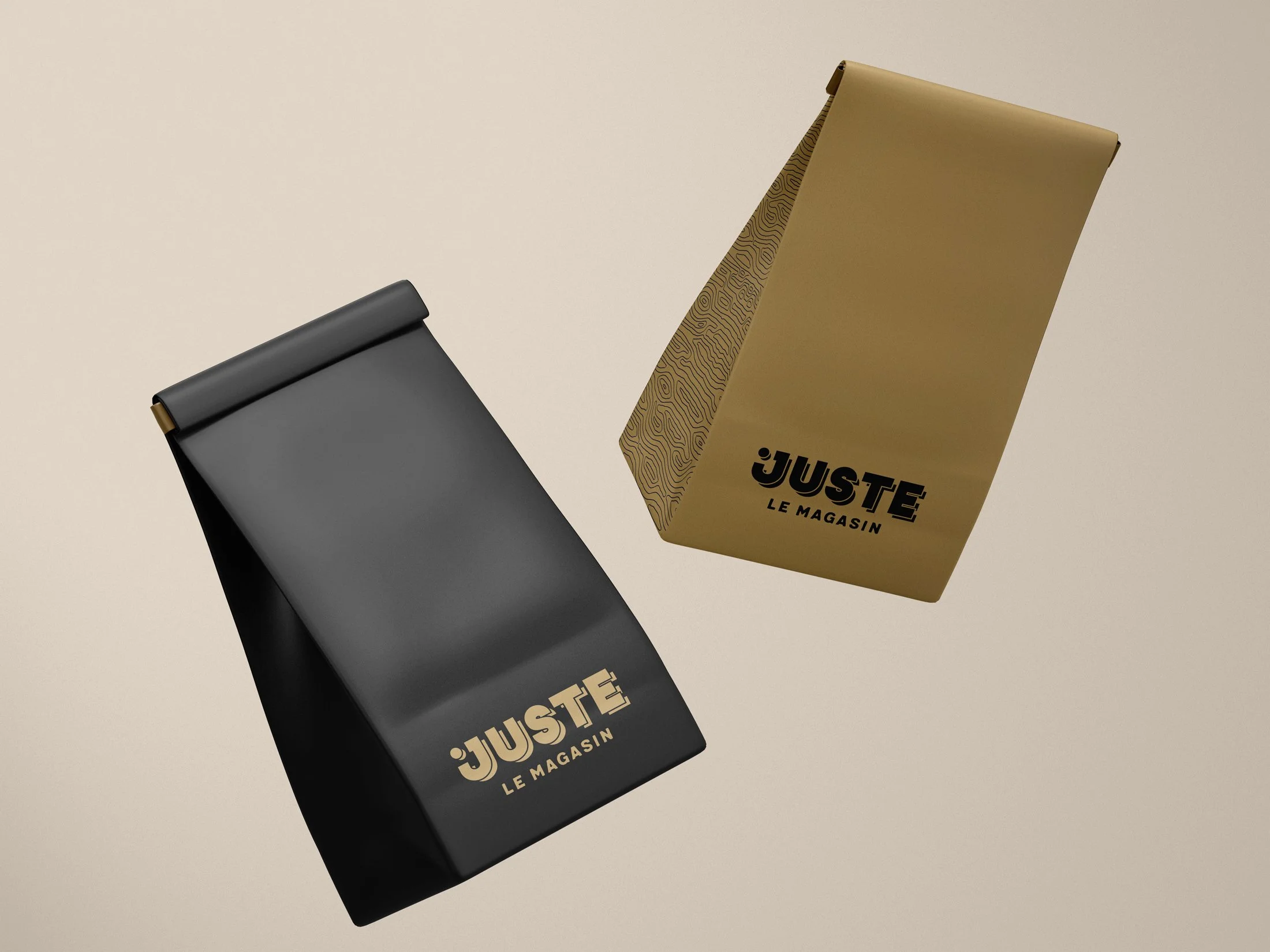 Juste le magasin Brest • graphisme logo • superpose
