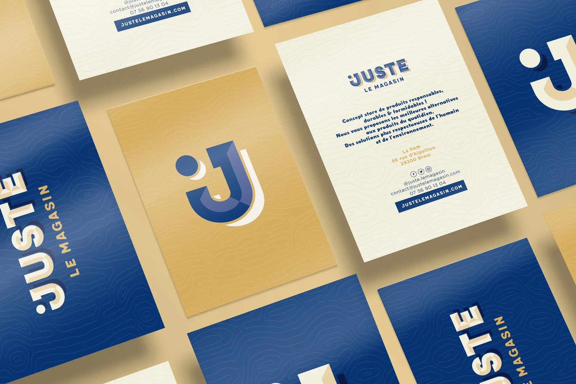 Juste le magasin Brest • graphisme logo • superpose