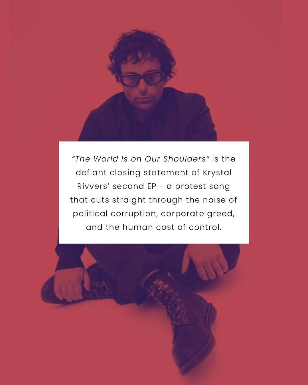 RELEASE DAY 🌍 &ldquo;THE WORLD IS ON OUR SHOULDERS&rdquo; - 
-
Stream it everywhere - we&rsquo;ve got something to say &hellip; always our writing is lived experiences and emotion , penned in poetry style with emotive sounds brought to life by this 