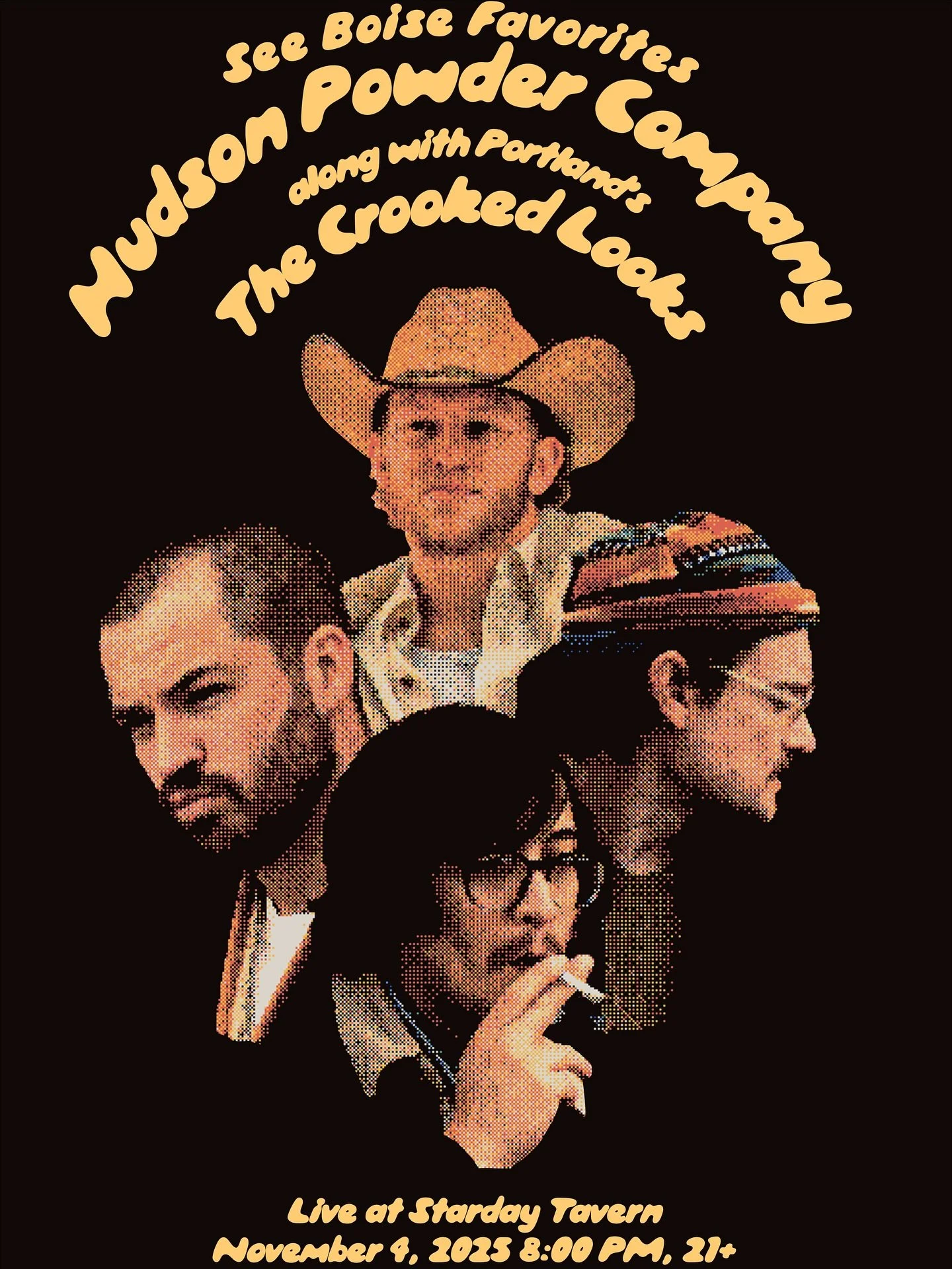 ONE MORE WEEK! Be on the lookout for ticket giveaways very soon!!! Huge shoutout to the bands helping us out along the way.

Who wants the Hudson Powder experience???👀 Guaranteed to see a shirtless bass player 🕺💃

11/4 &bull; PORTLAND, OR @starday