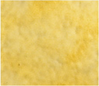 A close-up of a yellow textured surface
