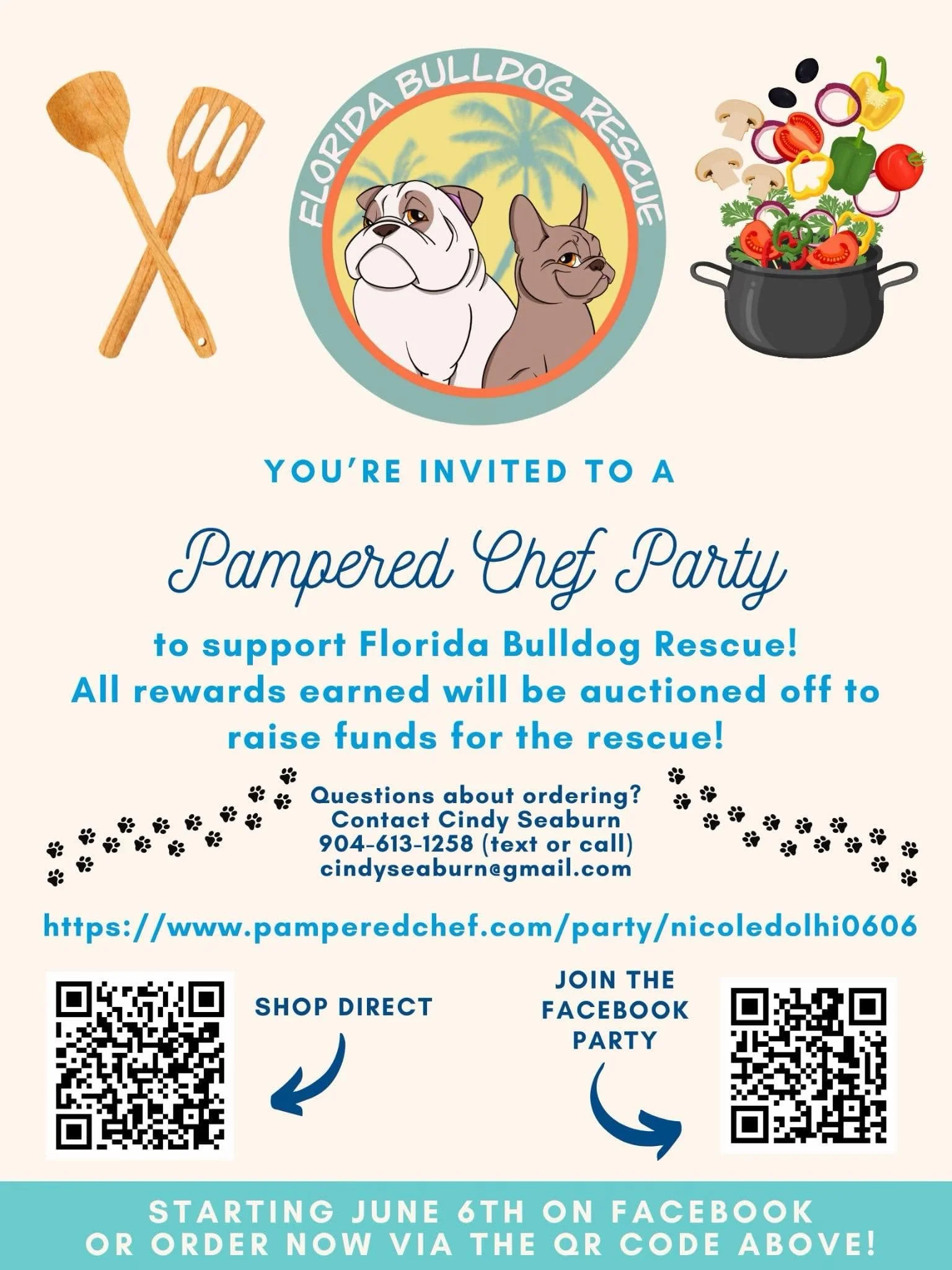 Nicole's Pampered Chef Party to support FBR