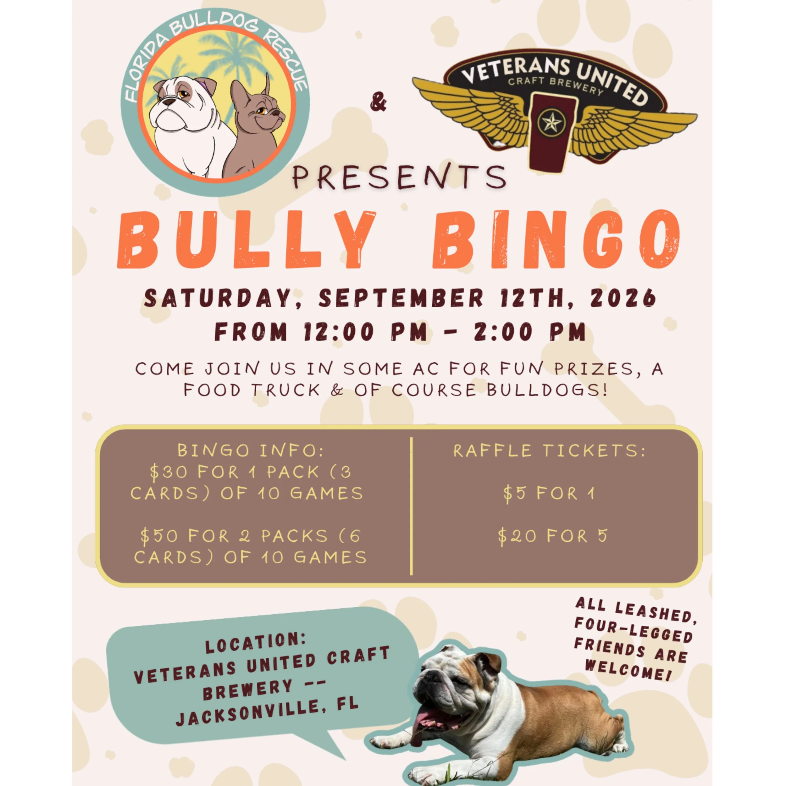 BULLY BINGO JACKSONVILLE