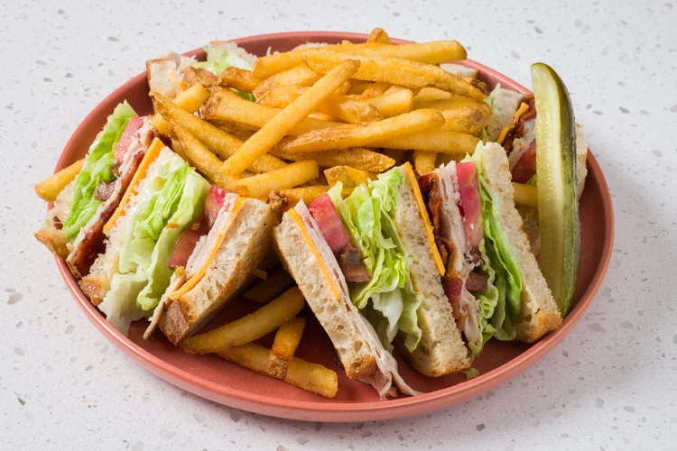 Turkey club sandwich