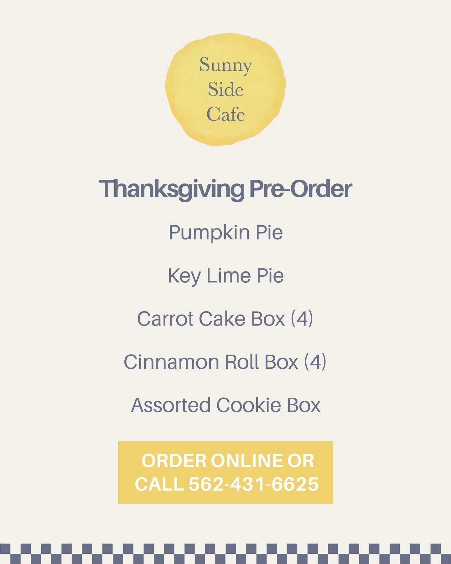 Thanksgiving pre orders are now open! Click the link in our bio to order now or call us at 562-431-6625!💛

#holidaydesserts #bakedgoods #restaurantmarketing #ocdiner