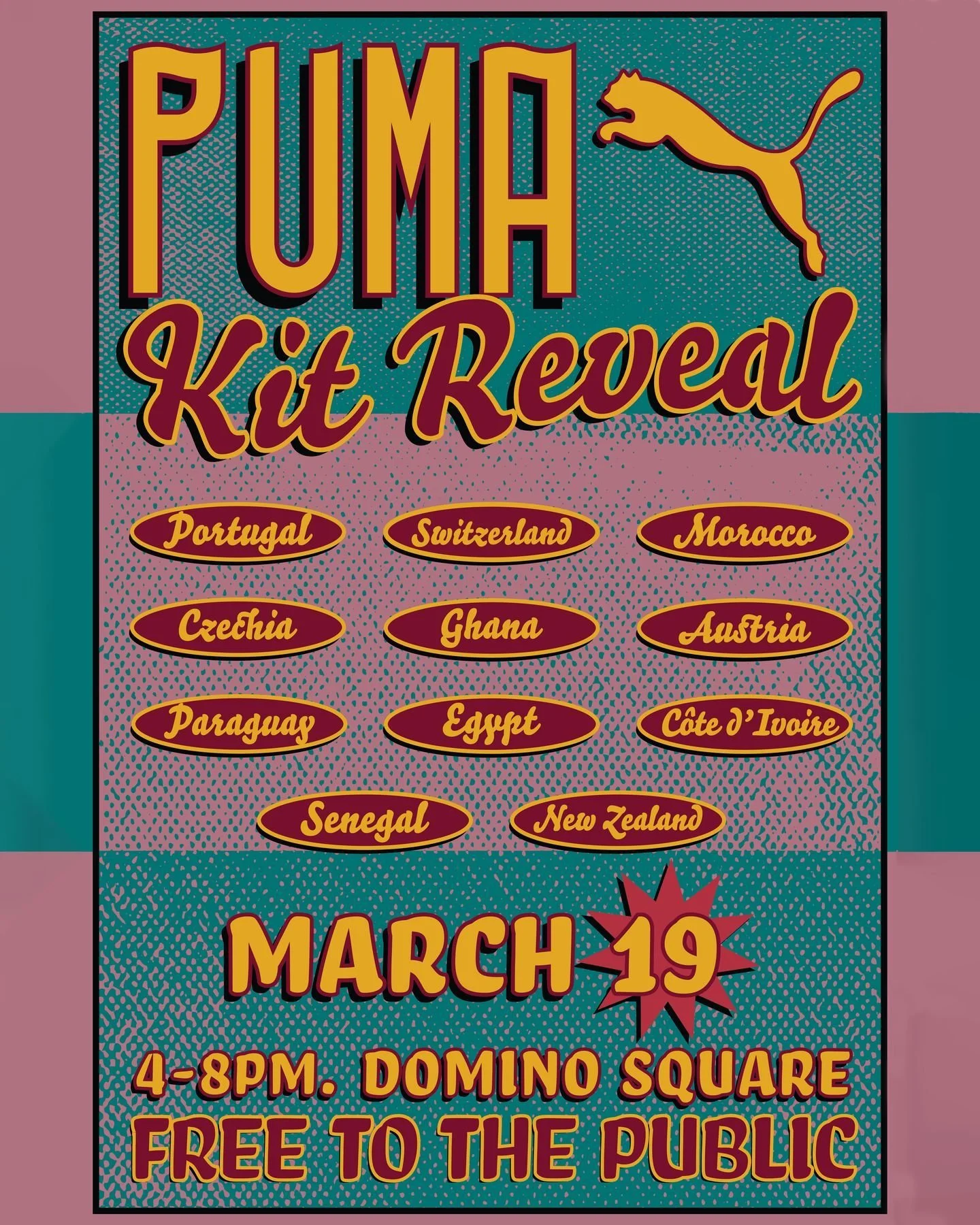 @nycfootyofficial is partnering with @puma.usa for an unforgettable 11 nations Kit Reveal tournament and block party at Domino Square next Thursday. 👕

Save the date: 
📅 Thursday, March 19th
⏰ 4:00pm - 8:00pm
📍@DominoPark