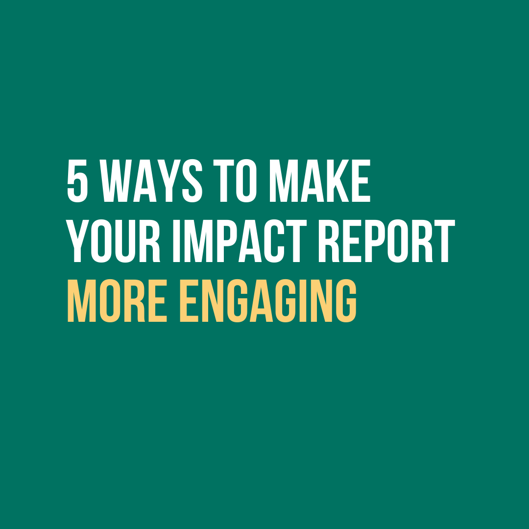 How to create a great nonprofit annual report