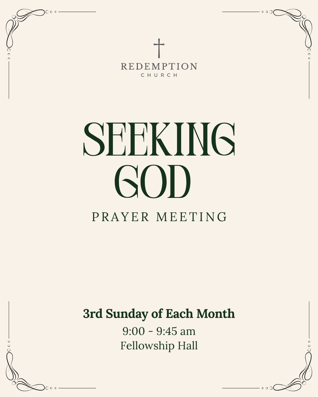 "Seeking God" Prayer Meeting