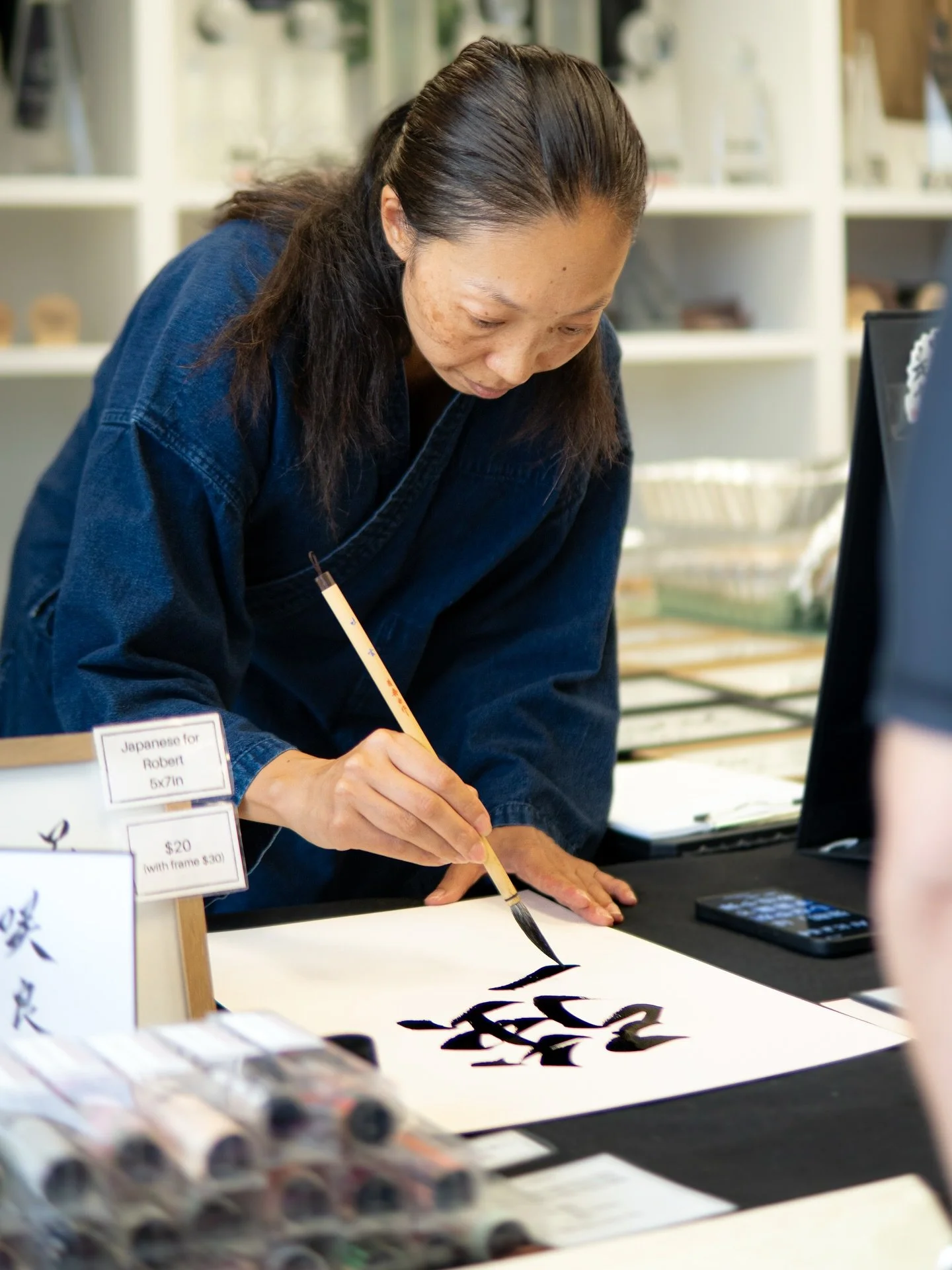 It was great to have @zenartcalligraphy sharing her artwork at belt promotions. Everyone loved it!