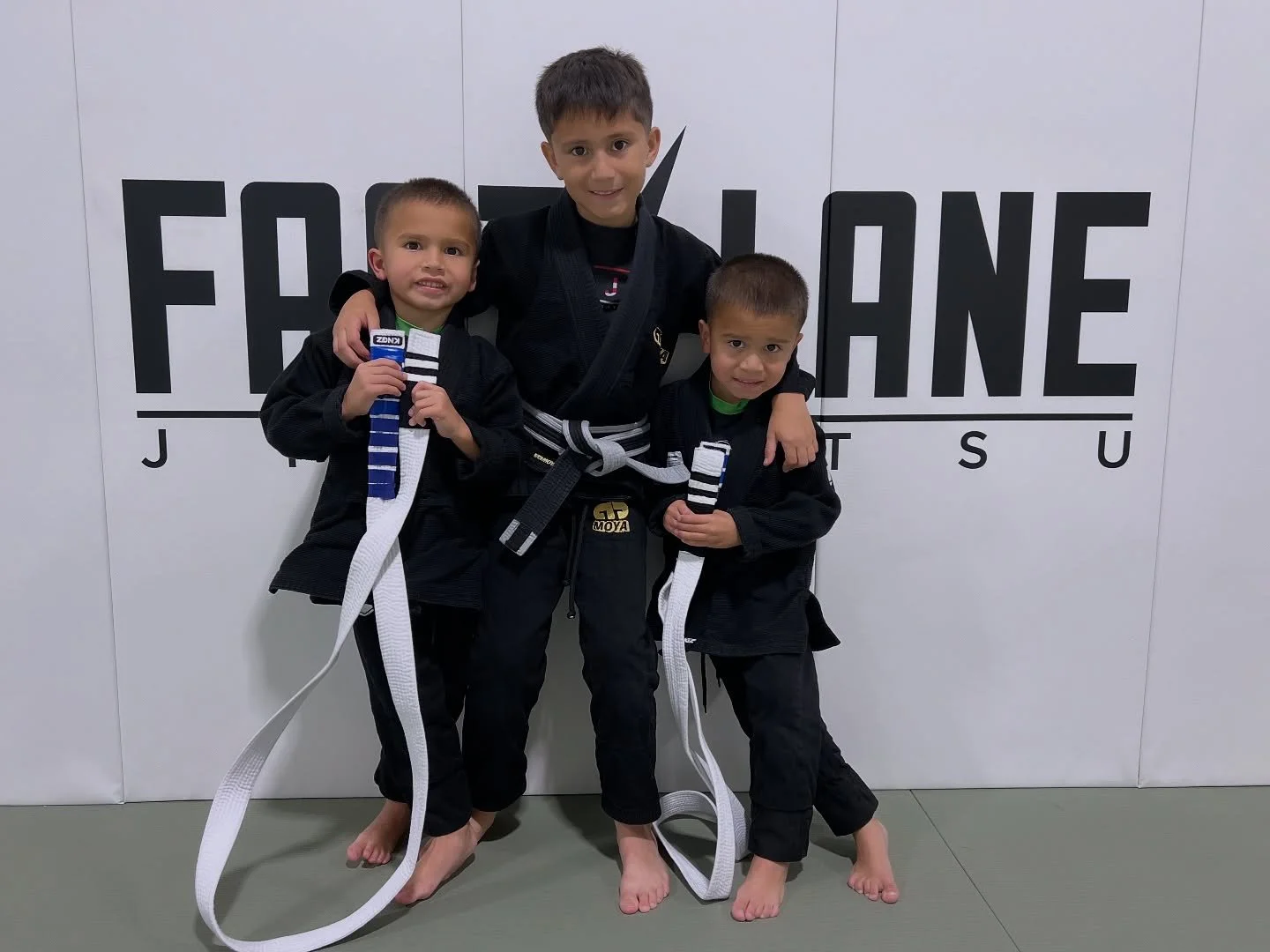 Big congratulations to Blake and William for their new white stripes! These three brothers are proving that dedication runs in the family.
