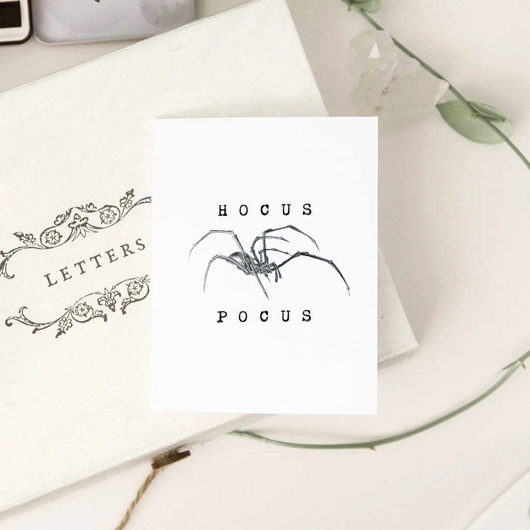 just a week away from Halloween 🕷 

we are excited to celebrate the spookiest day of the year&mdash;costumes, candy, and a whole lot of hocus pocus ✨👻

#smallbusiness #stationery #greetingcards #gifts #local #bayarea #art #halloween #spooky #hocusp