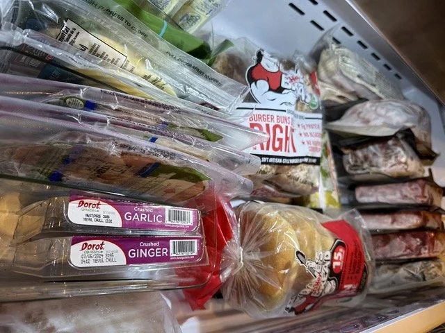 freezer storage organization by professional organizer in Walker county
