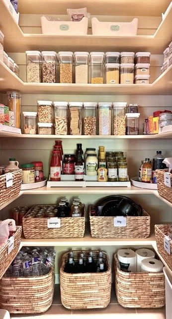 Custom pantry organization in Huntsville home by Amy Worwood professional organizer