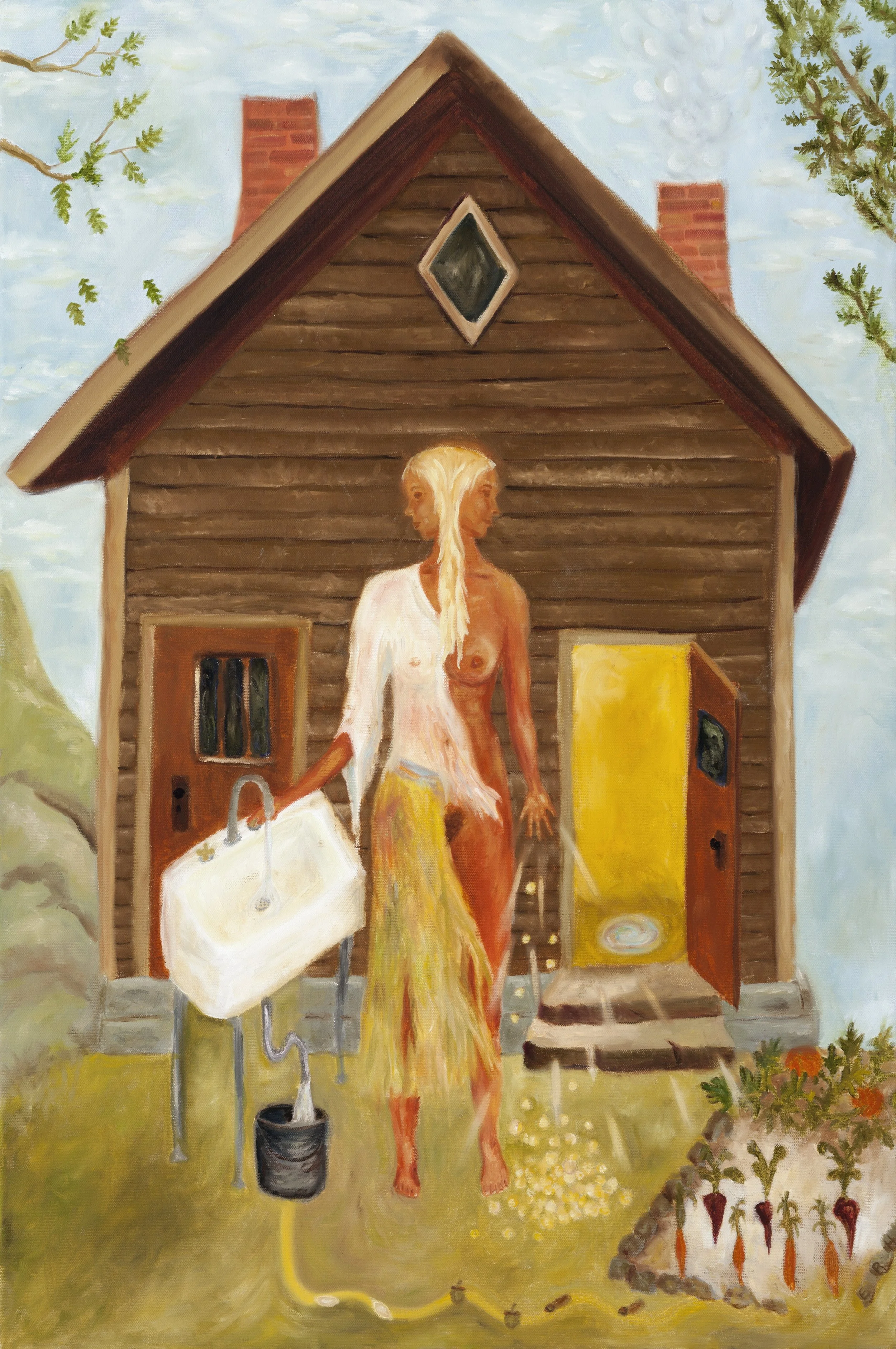 The Alchemist oil on canvas 36x20