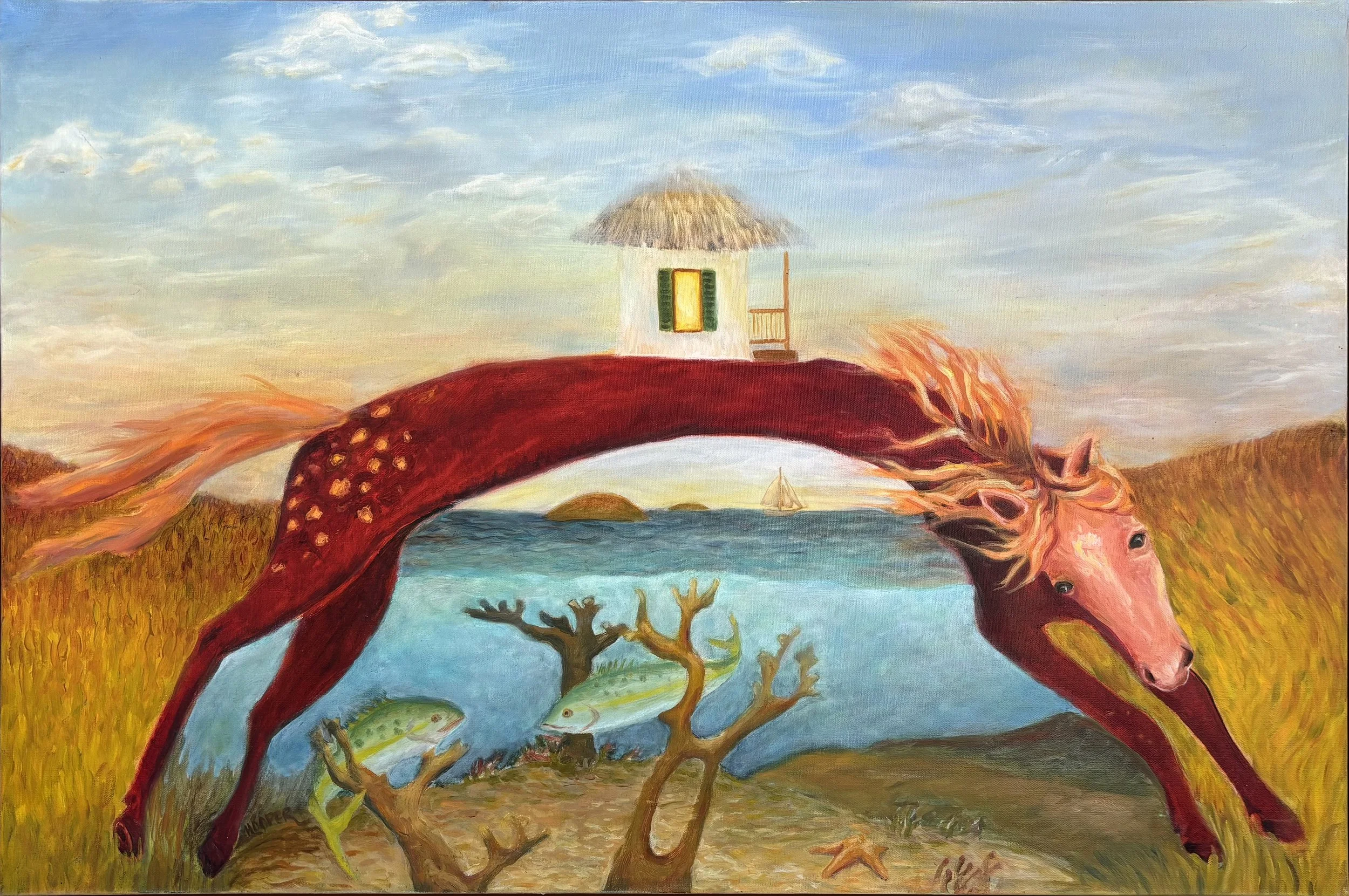 Caballo Rojo oil on cavas 24x36