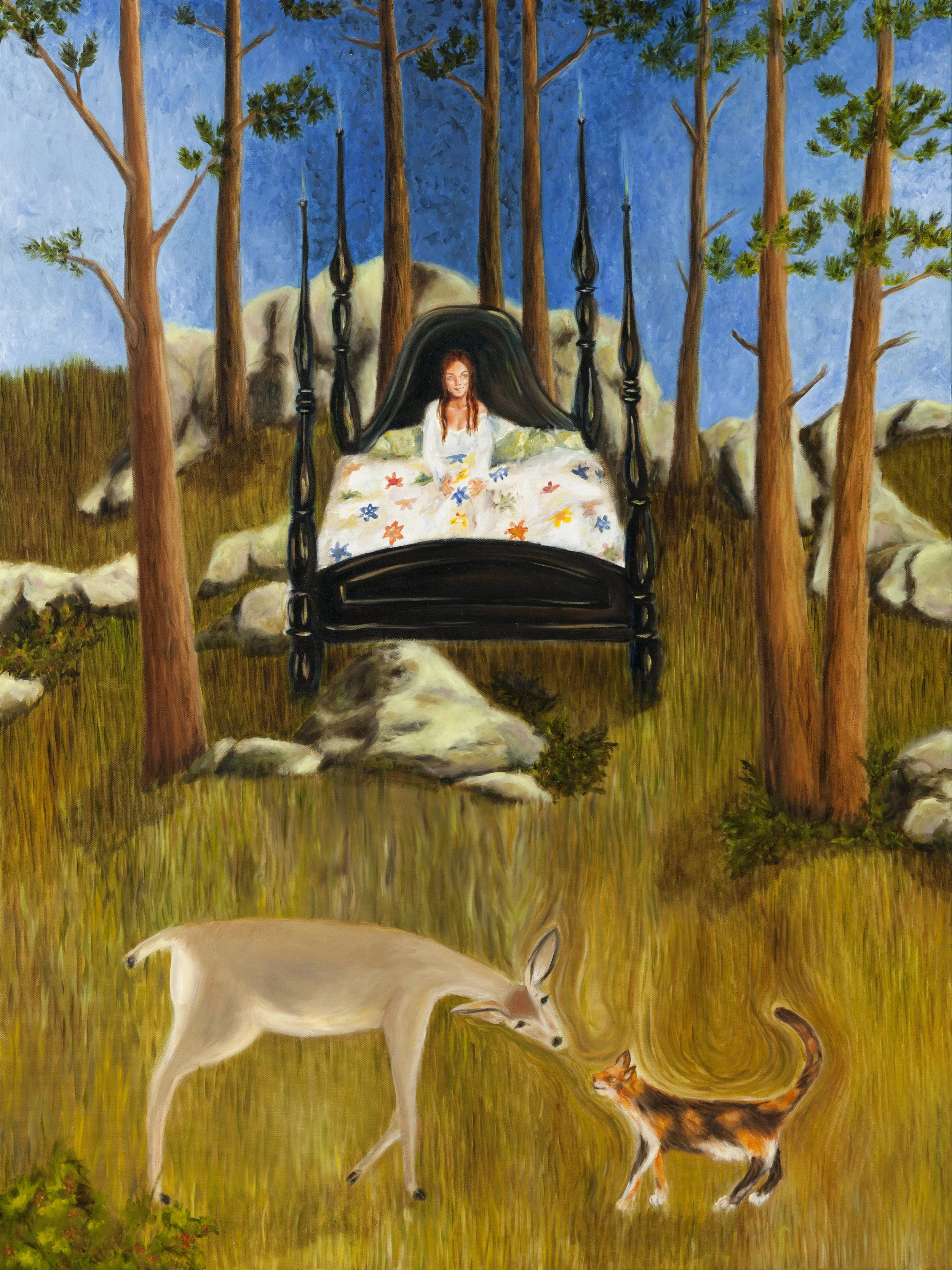 Back Yard oil on canvas 48x36