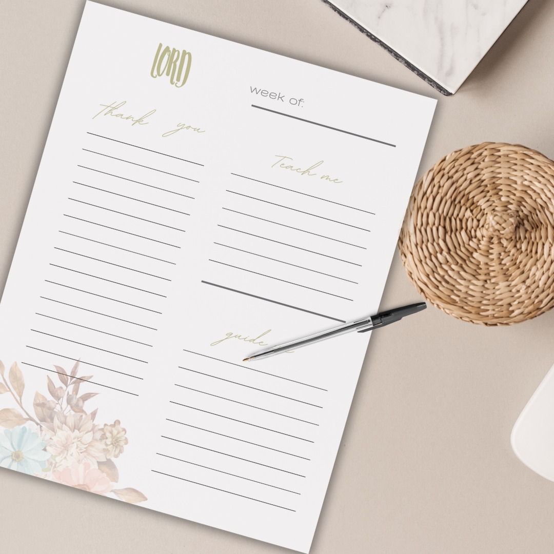 gratitude prayer journal 