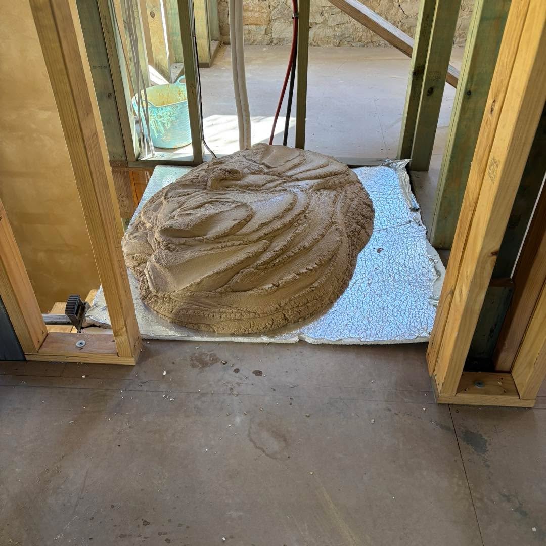 Offsider popped out for a coke and a smoke. Left a couple of mixes ready. Not seen him since!!! Nice! Love my offsider! Love my job!! #limeplaster #limeplasterers #lovemyjob