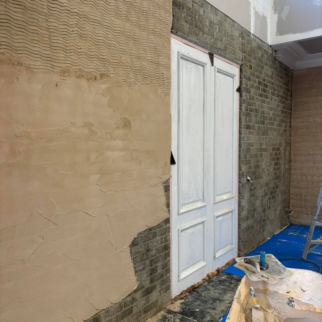 Burnished lime renders on a new build is not your everyday experience. This one designed and built by owners Braden and Clare who are inspired by Axel Vervoordt is proving an absolute pleasure. Vervoordt&rsquo;s wabi-inspired philosophies and designs