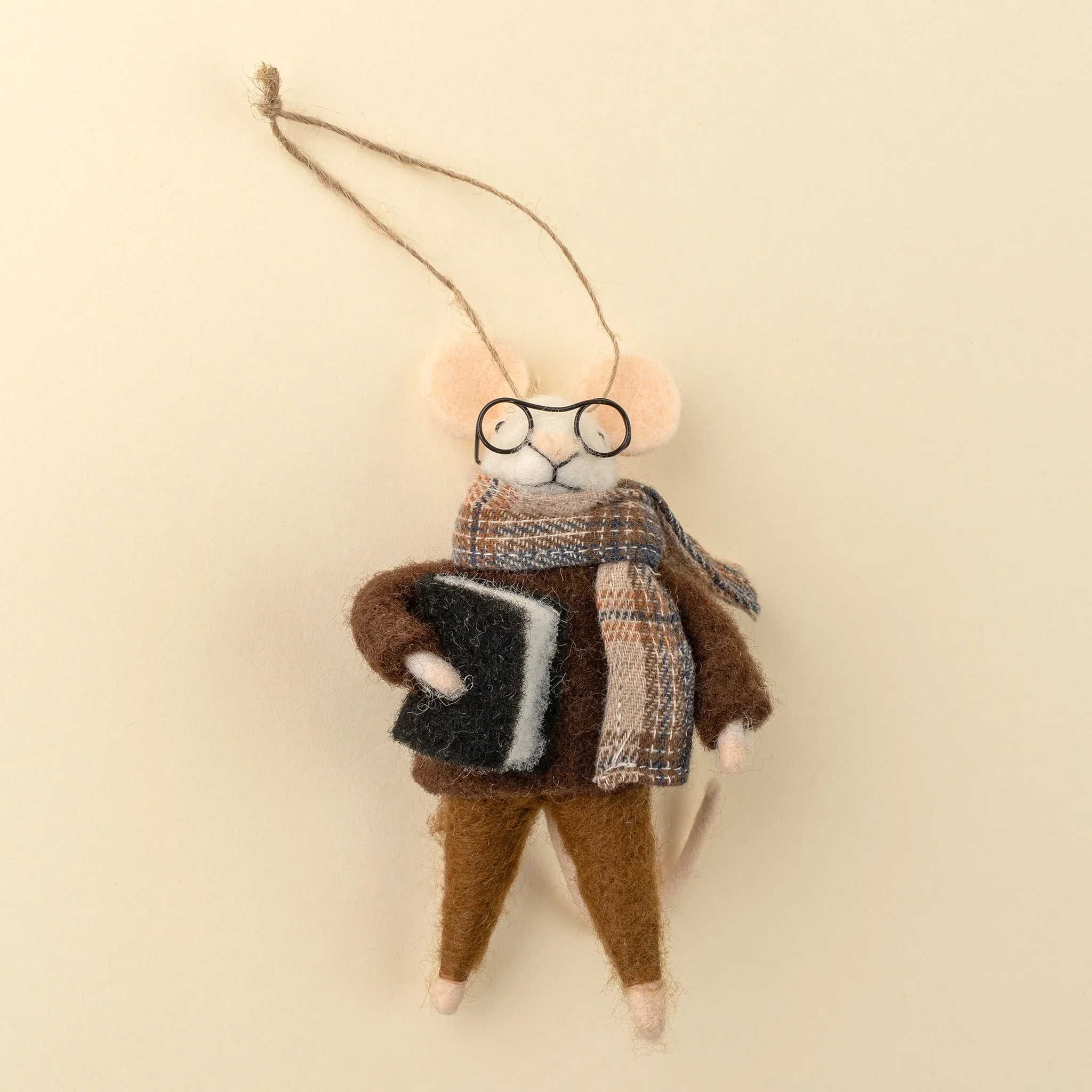 Study Time Spencer Mouse Holiday Ornament