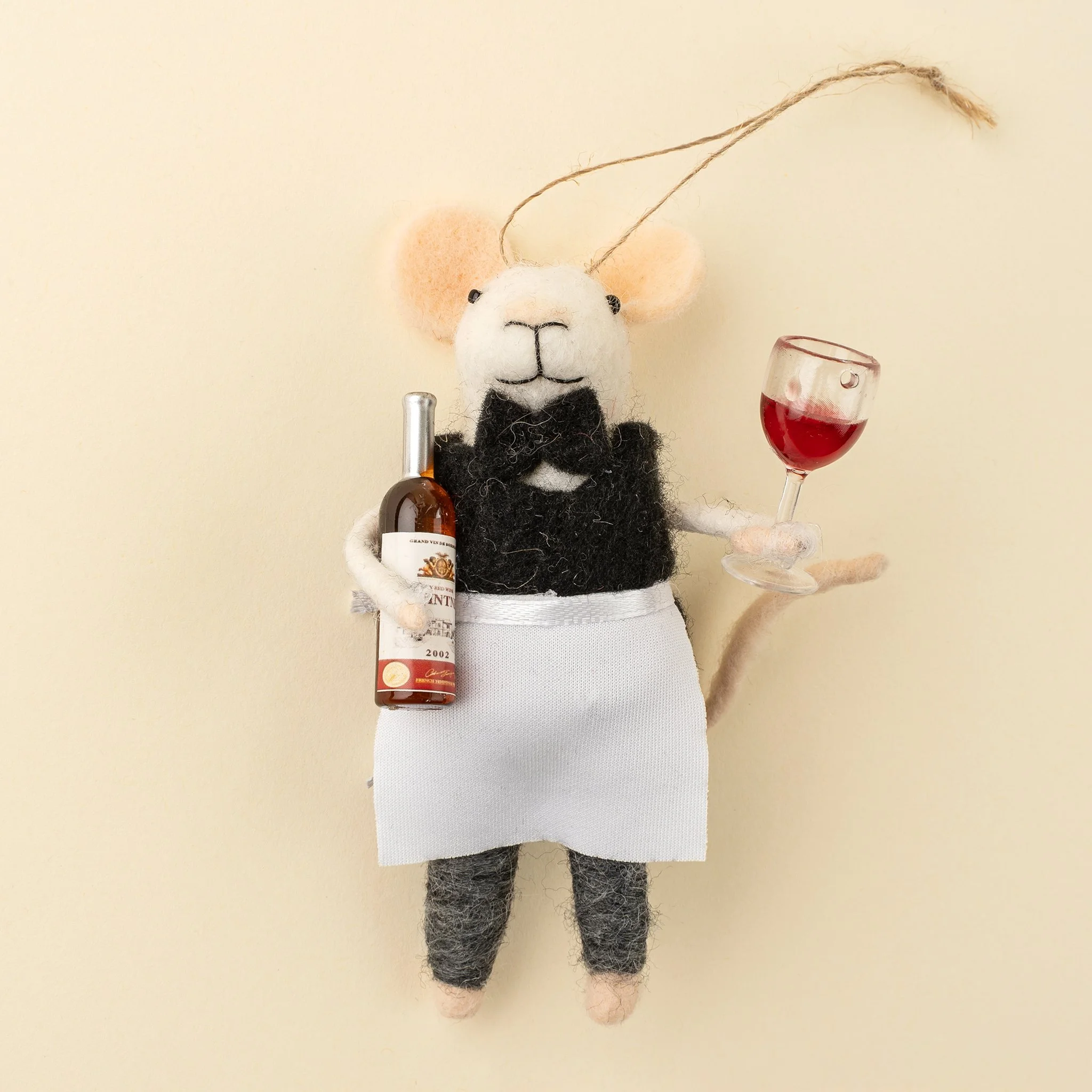Sommelier Sam Mouse Holiday Ornament