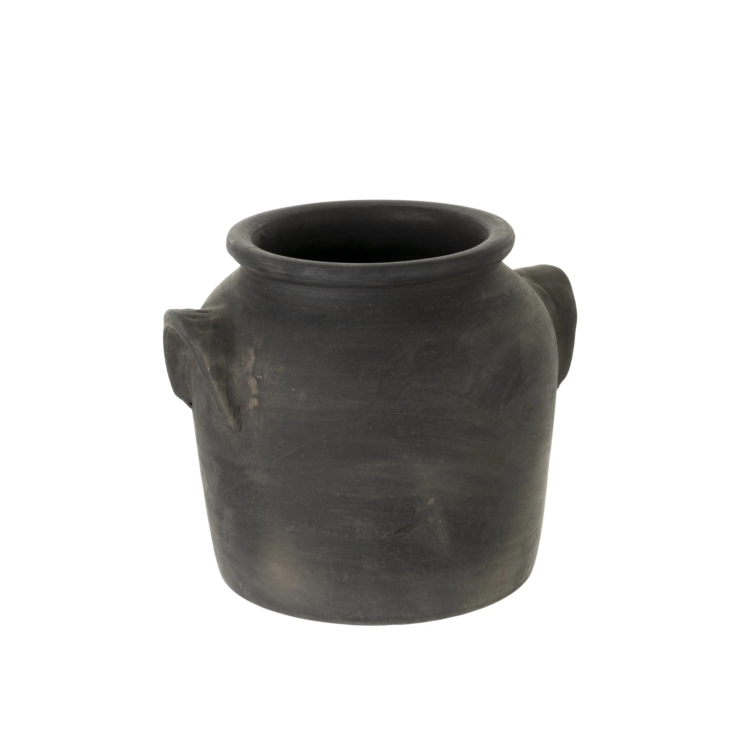 Milos Burnt Terracotta Urn L