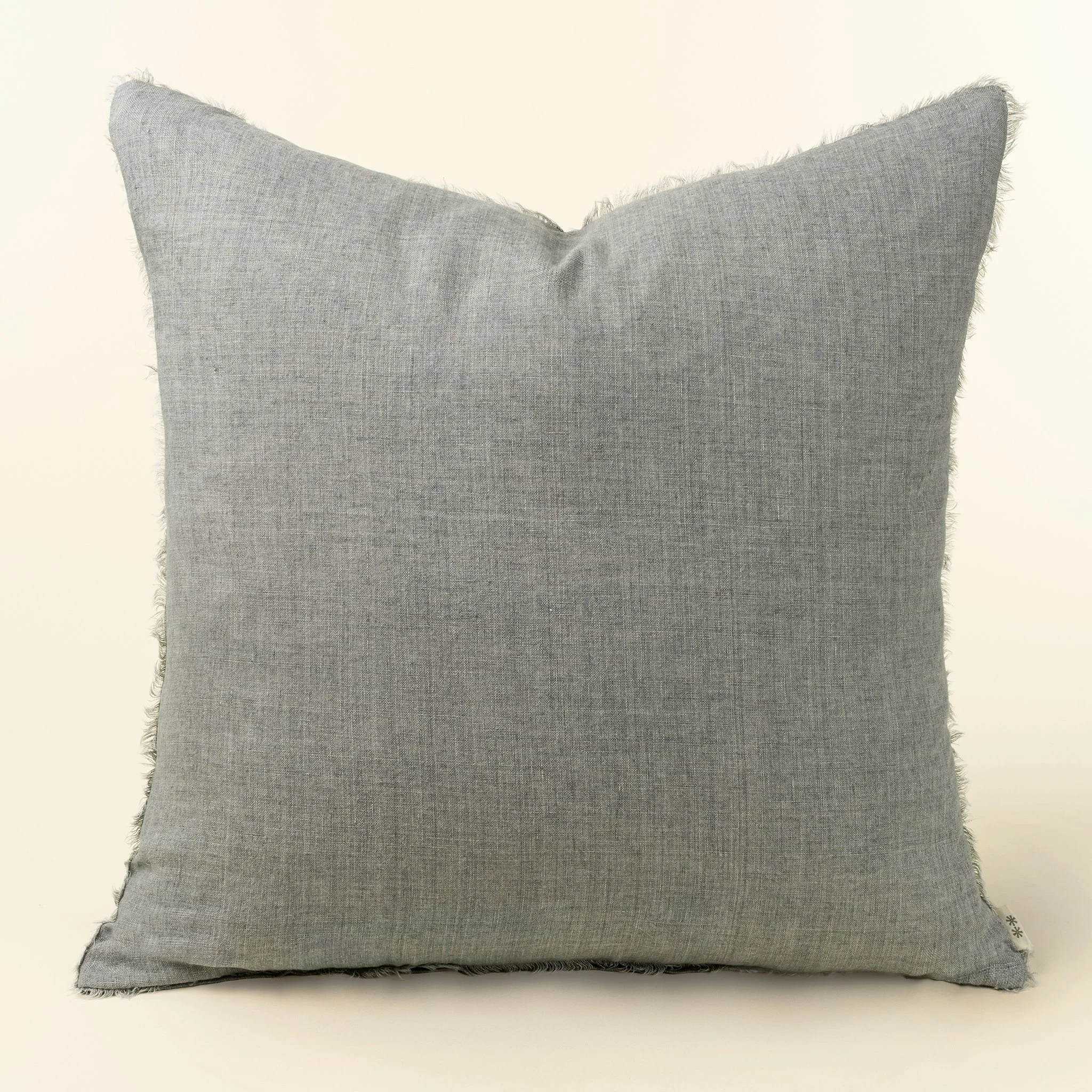 24x24 Lina Linen Pillow Grey