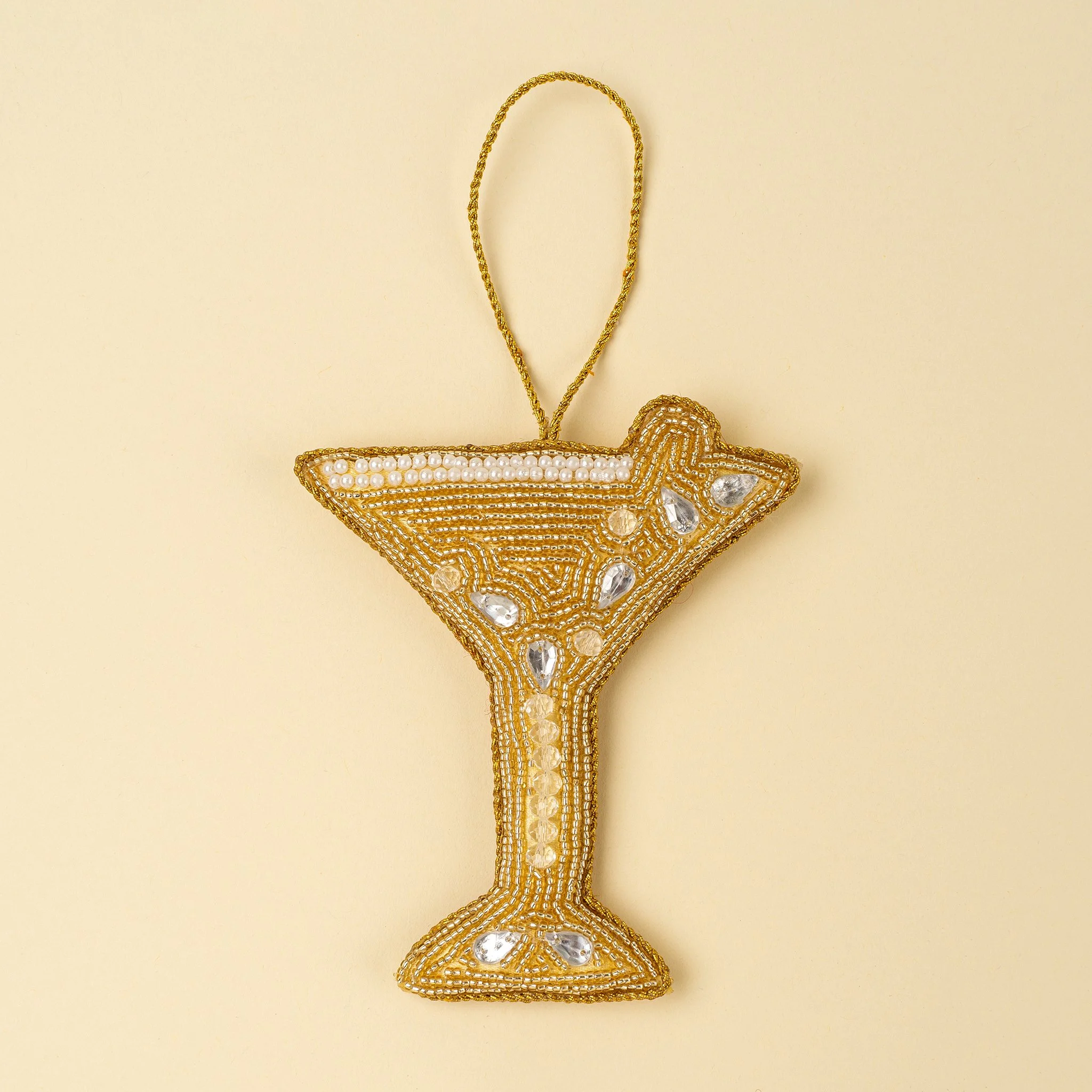 Festive Fizz Beaded Holiday Ornament