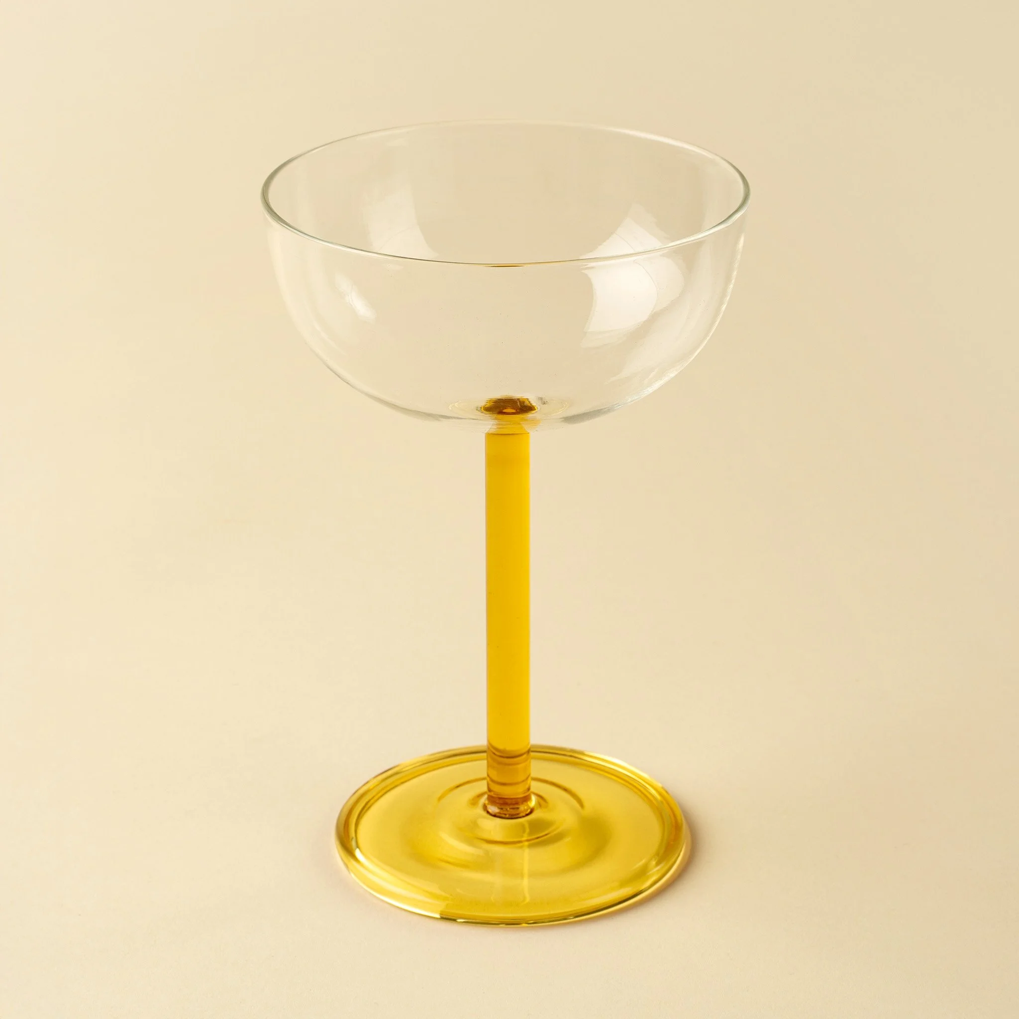 Aura Coupe Glass, Amber
