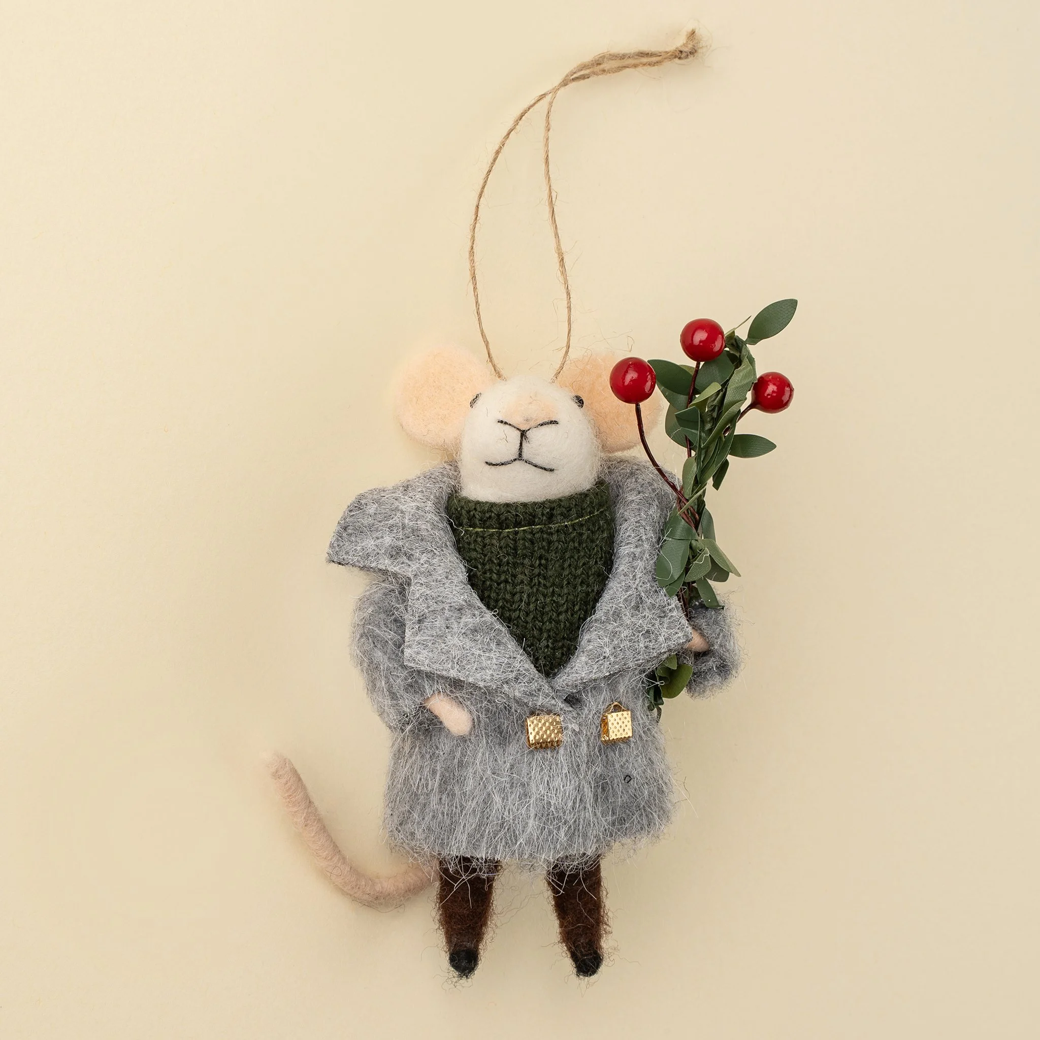 Merrymaker Miles Mouse Holiday Ornament