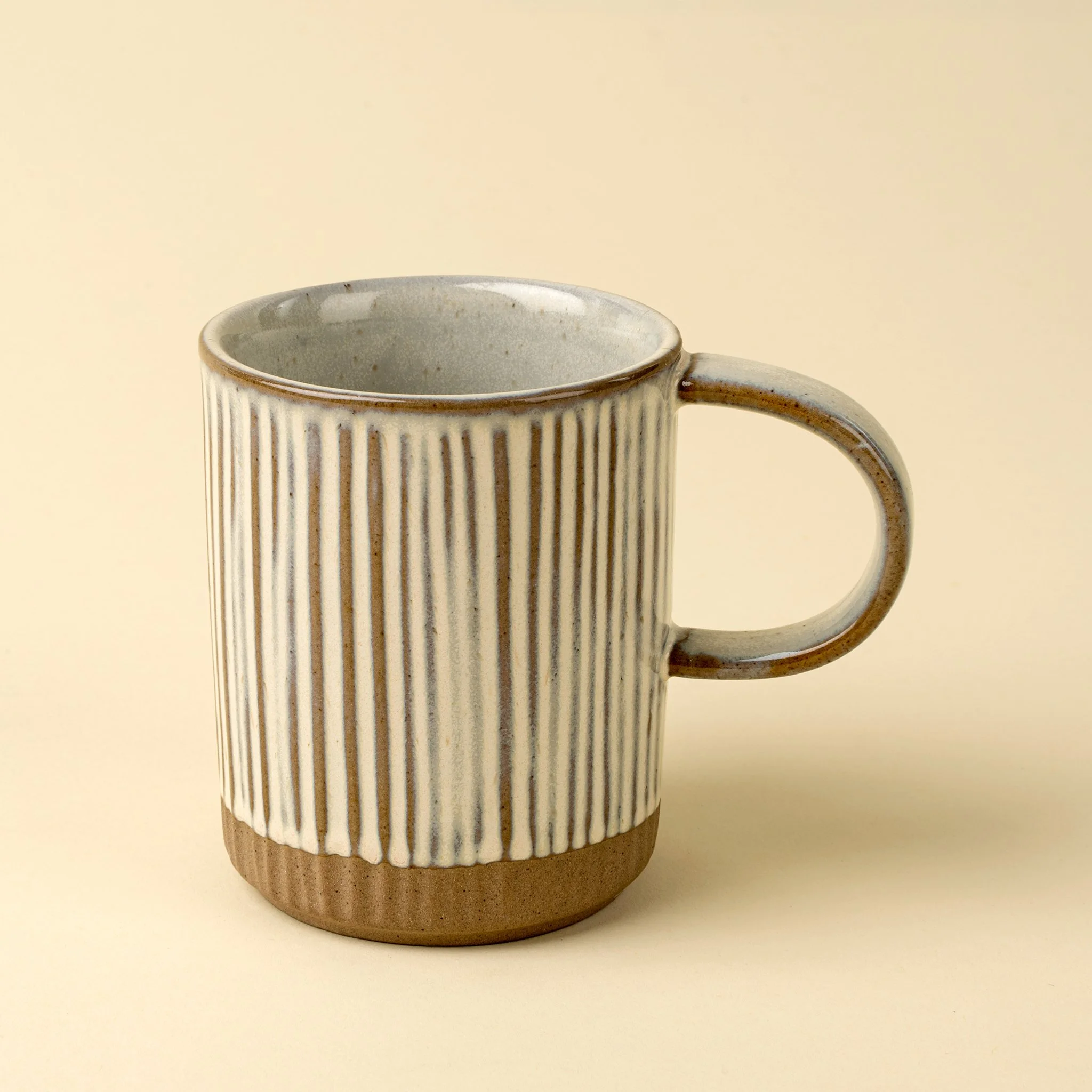 Luca Crafted Mug, Stripe