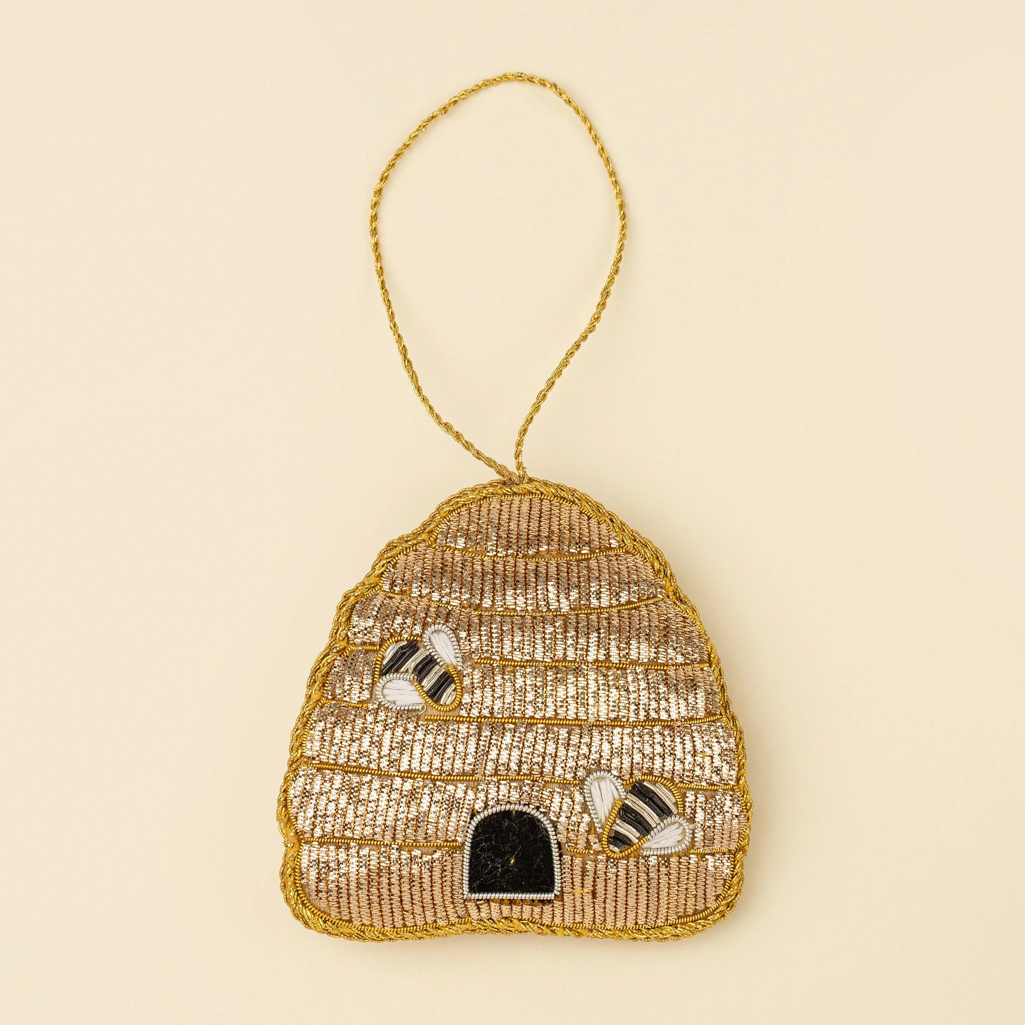 Beehive Zardozi Holiday Ornament
