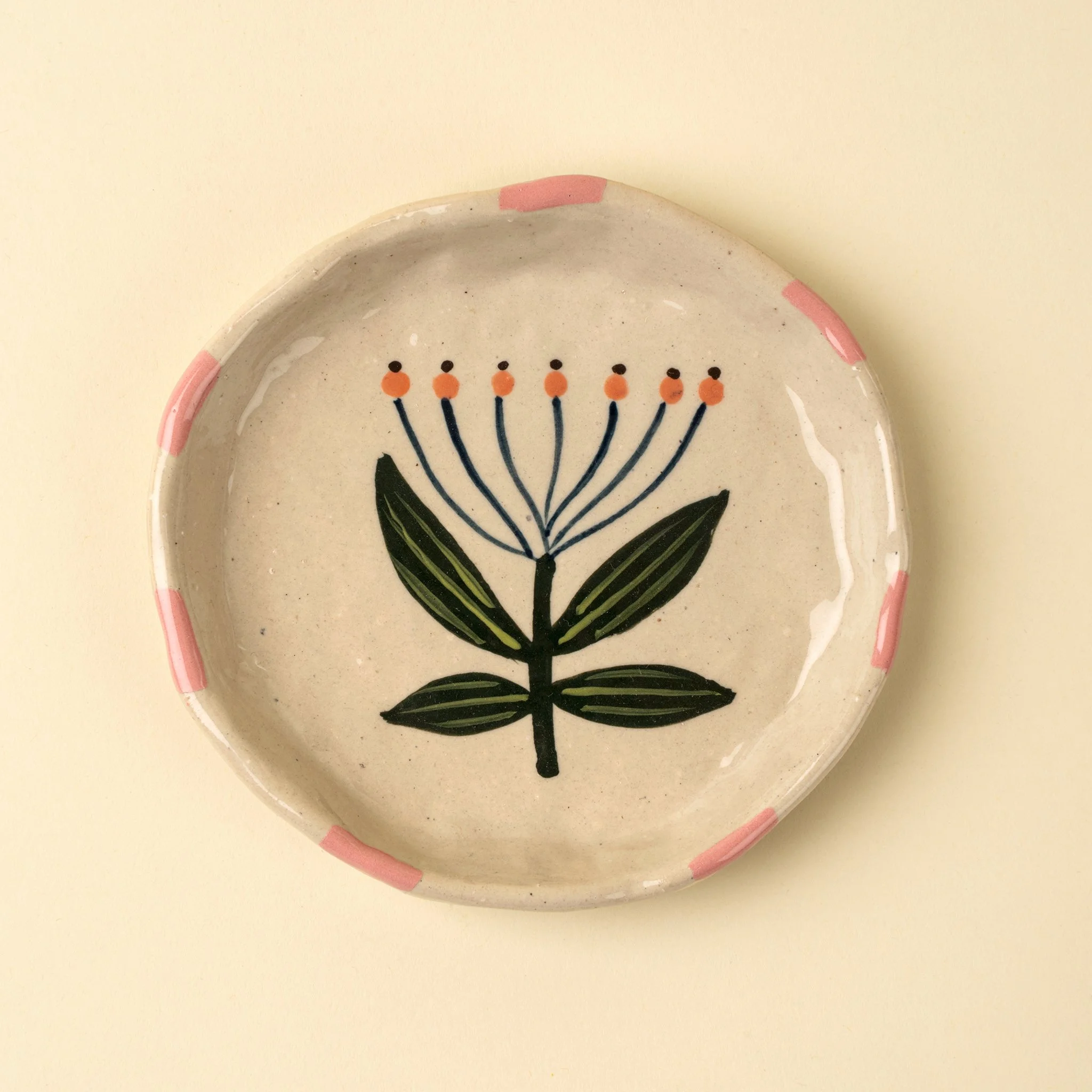 Flora Pottery Mini Dish M, Lotus