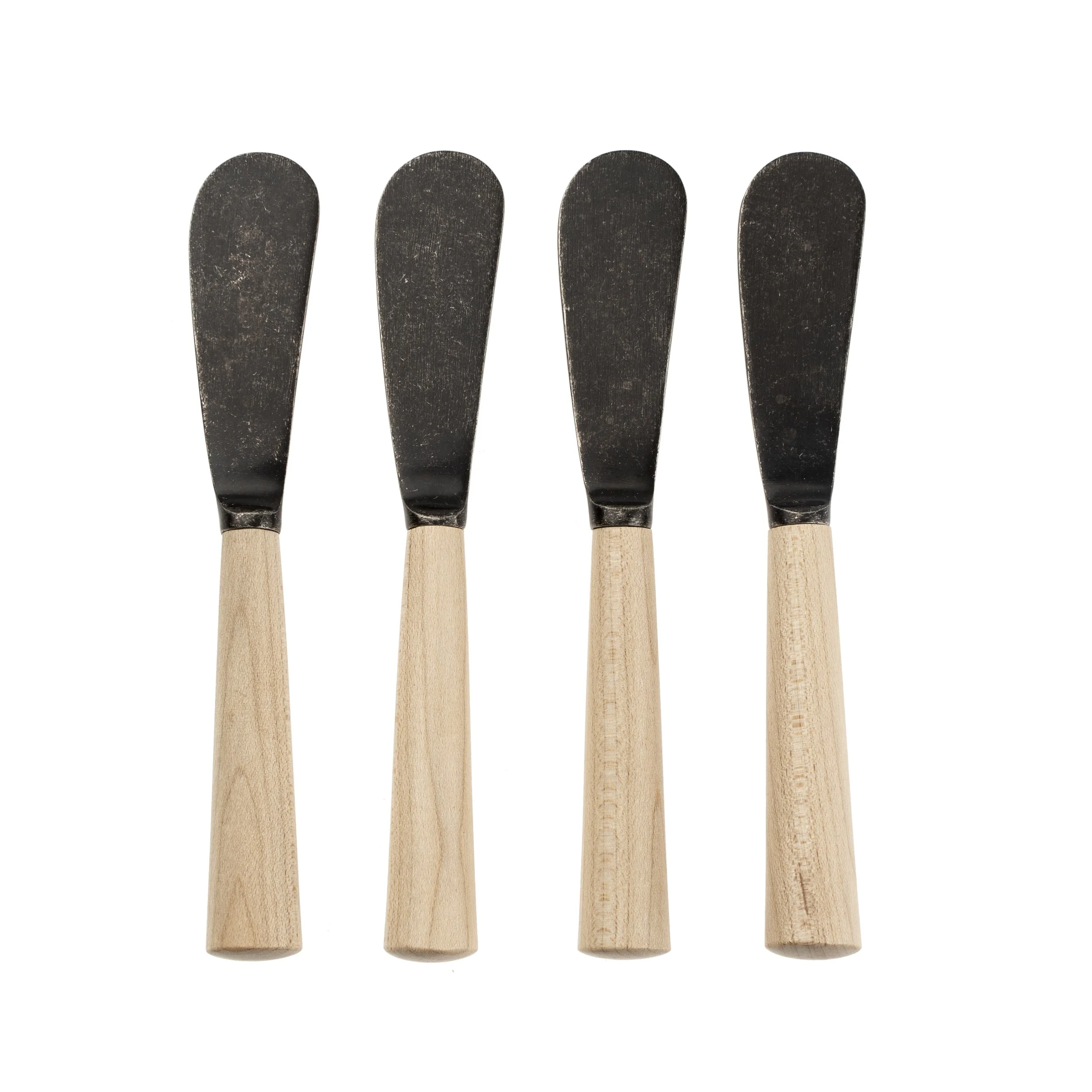 Maple Wood Spreaders S/4, Tumbled Black