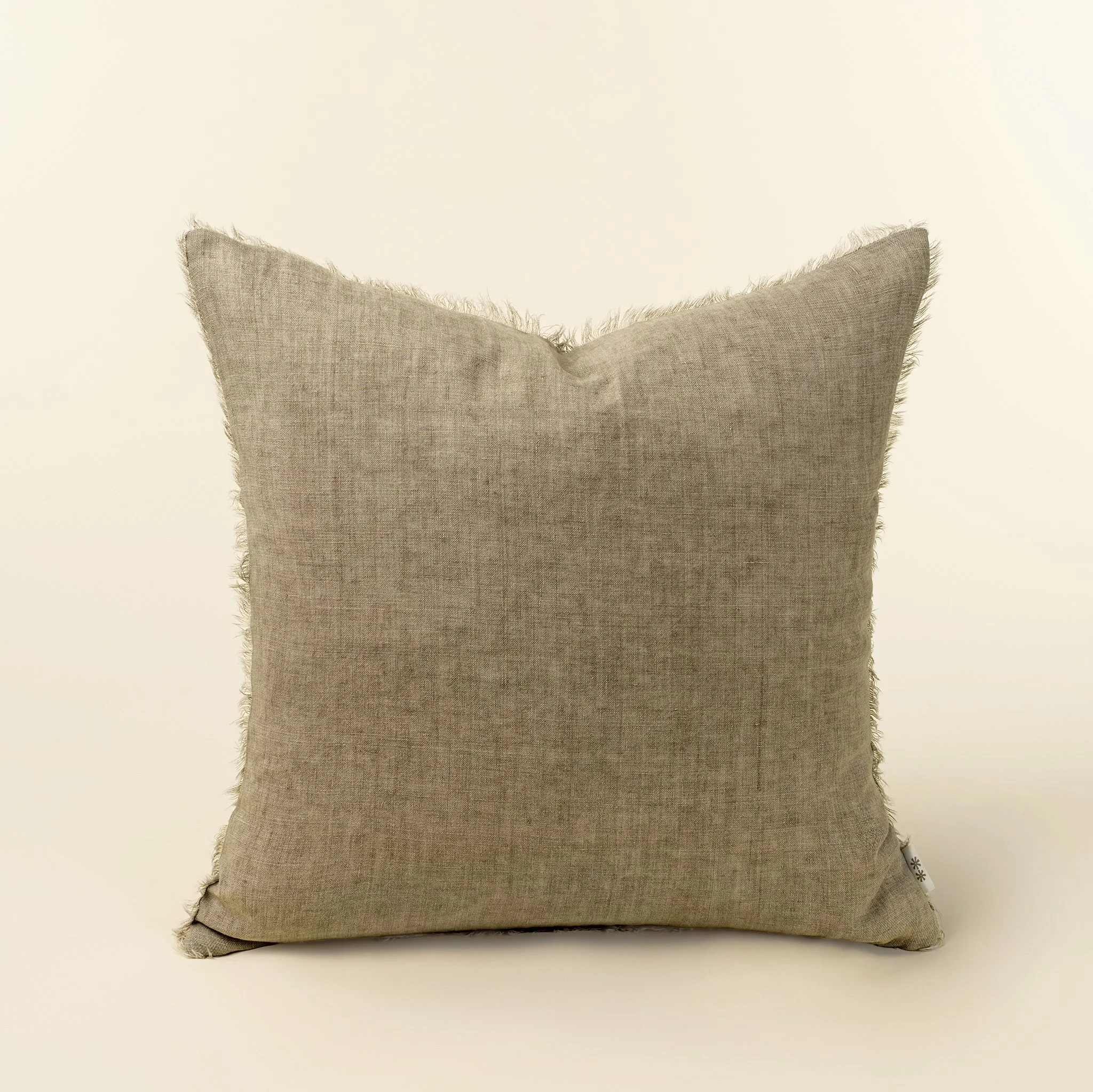 20x20 Lina Linen Pillow Almond