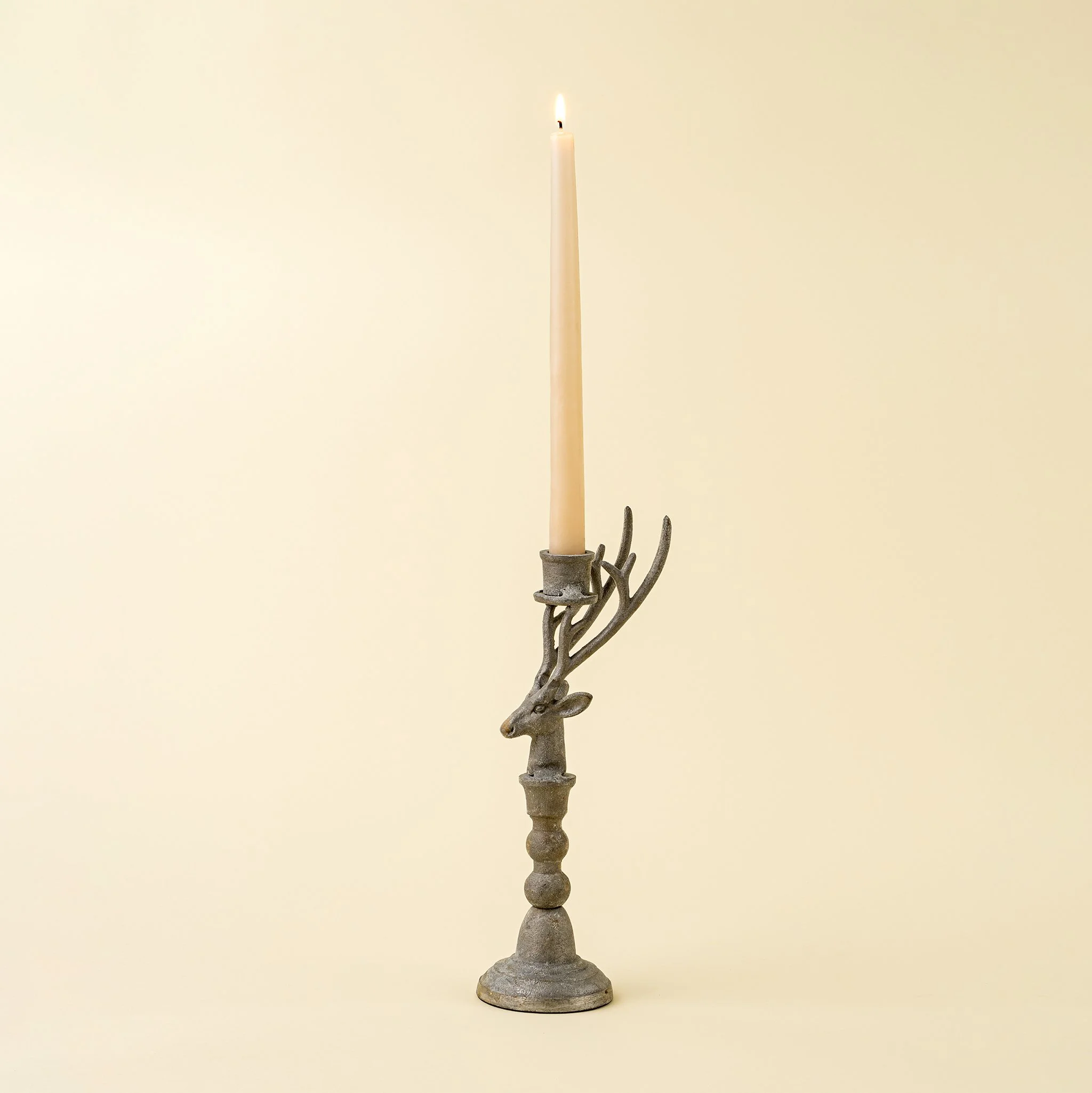 Vintage Stag Candle Holder L