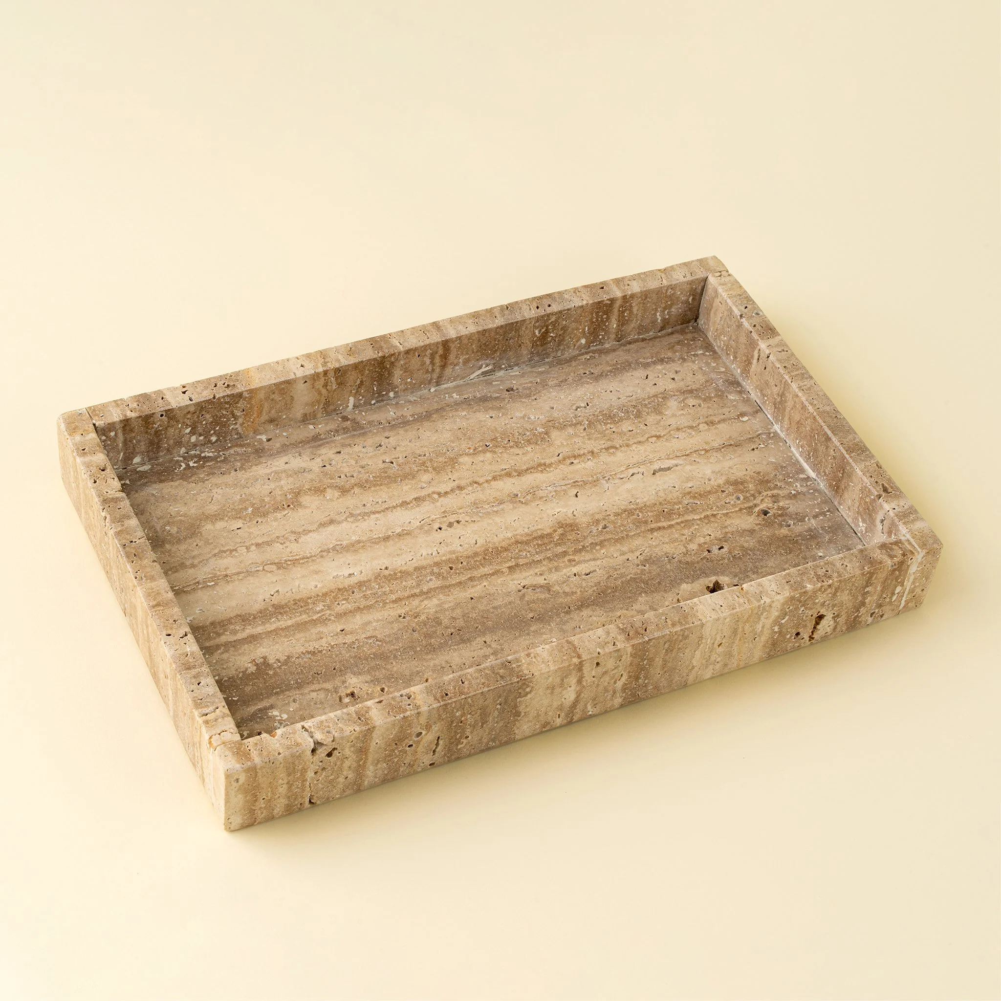 Rectangular Travertine Tray L