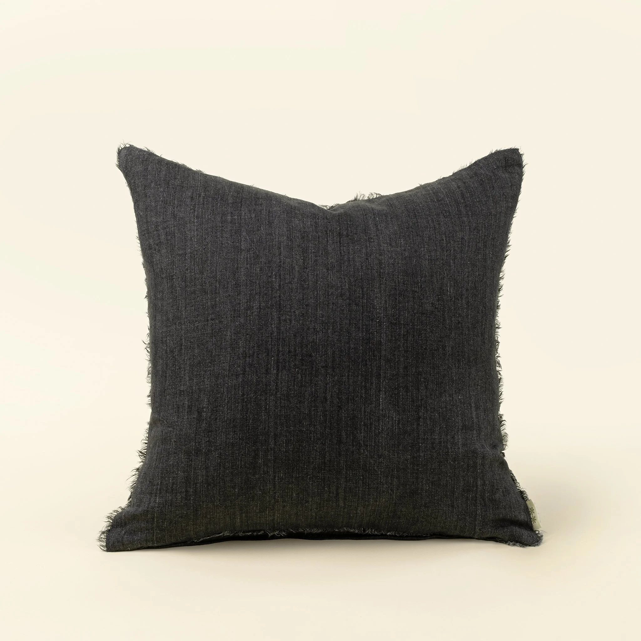 20x20 Lina Linen Pillow Charcoal