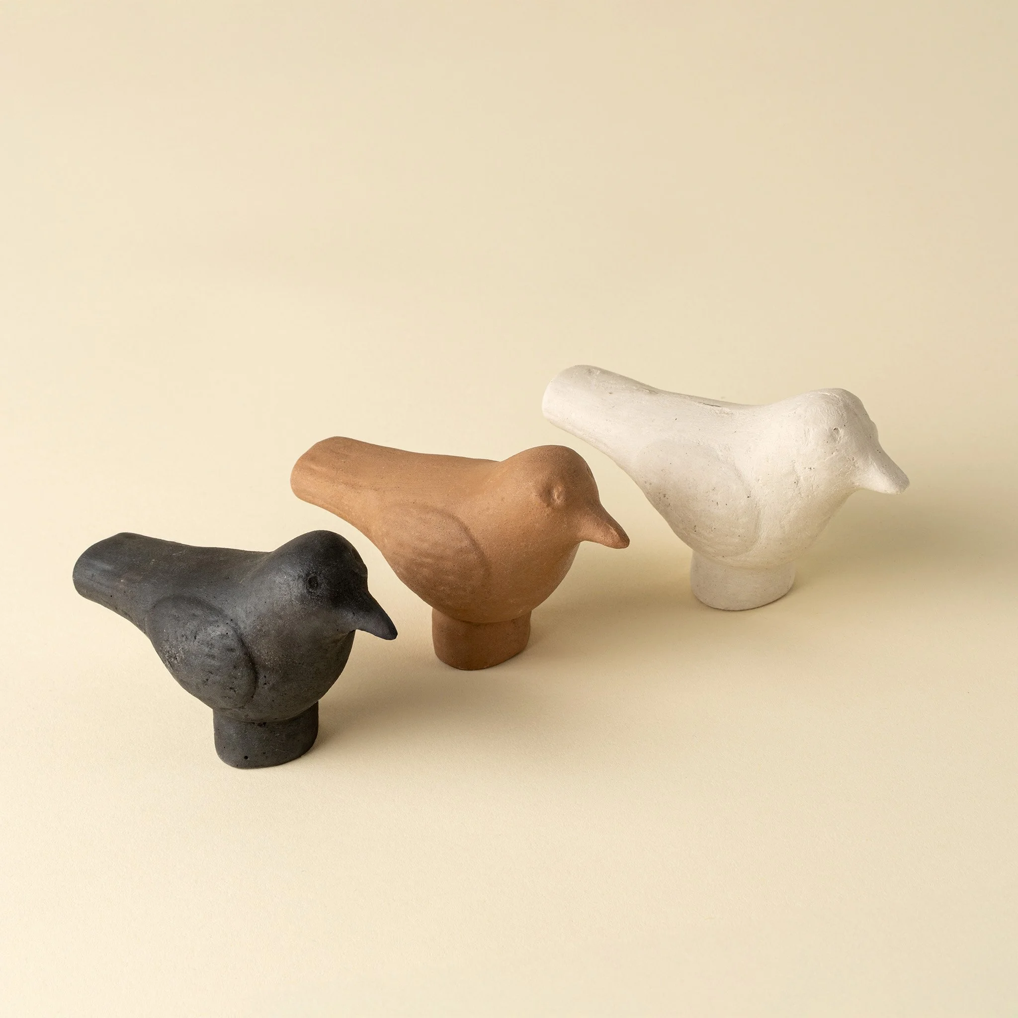 Burnt Terracotta Bird Statuette
