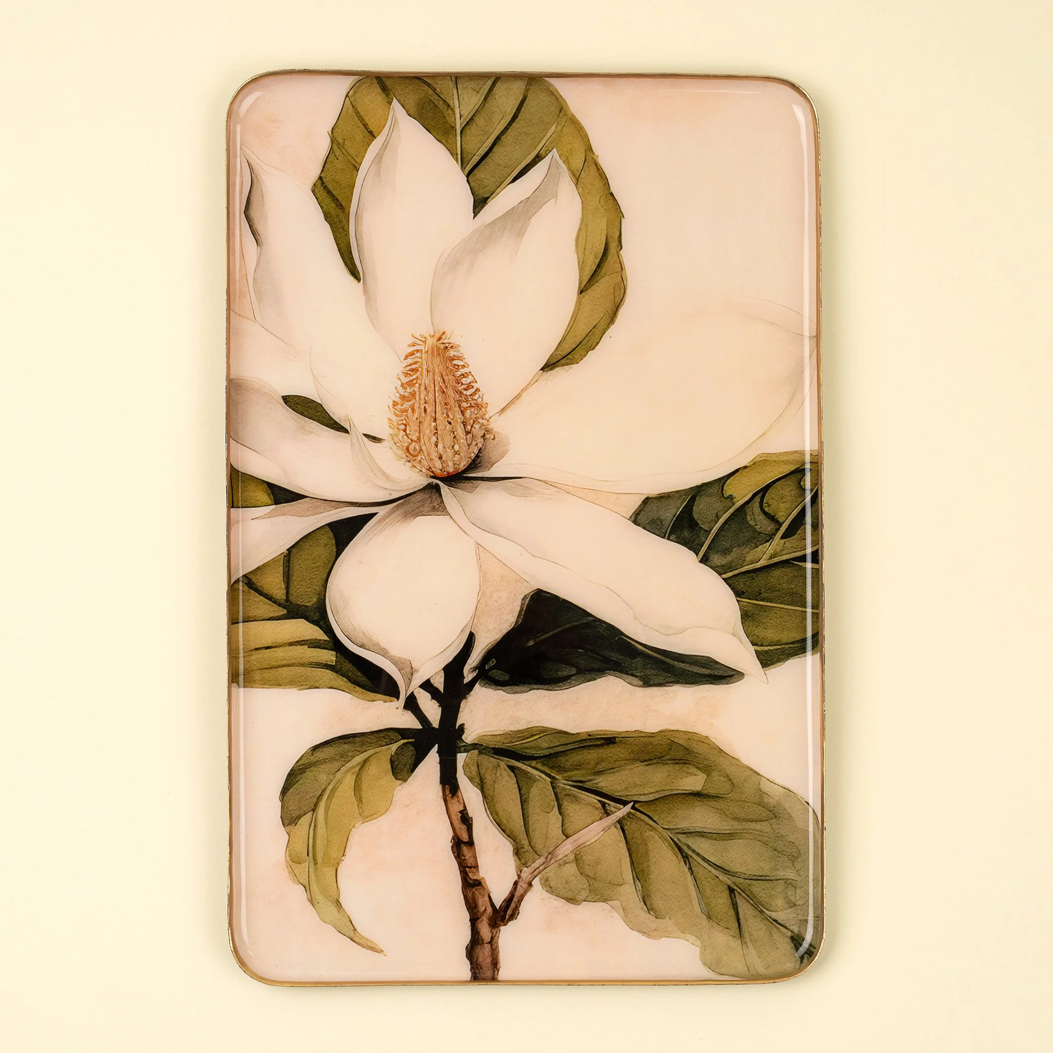 Magnolia Decorative Enameled Tray XL