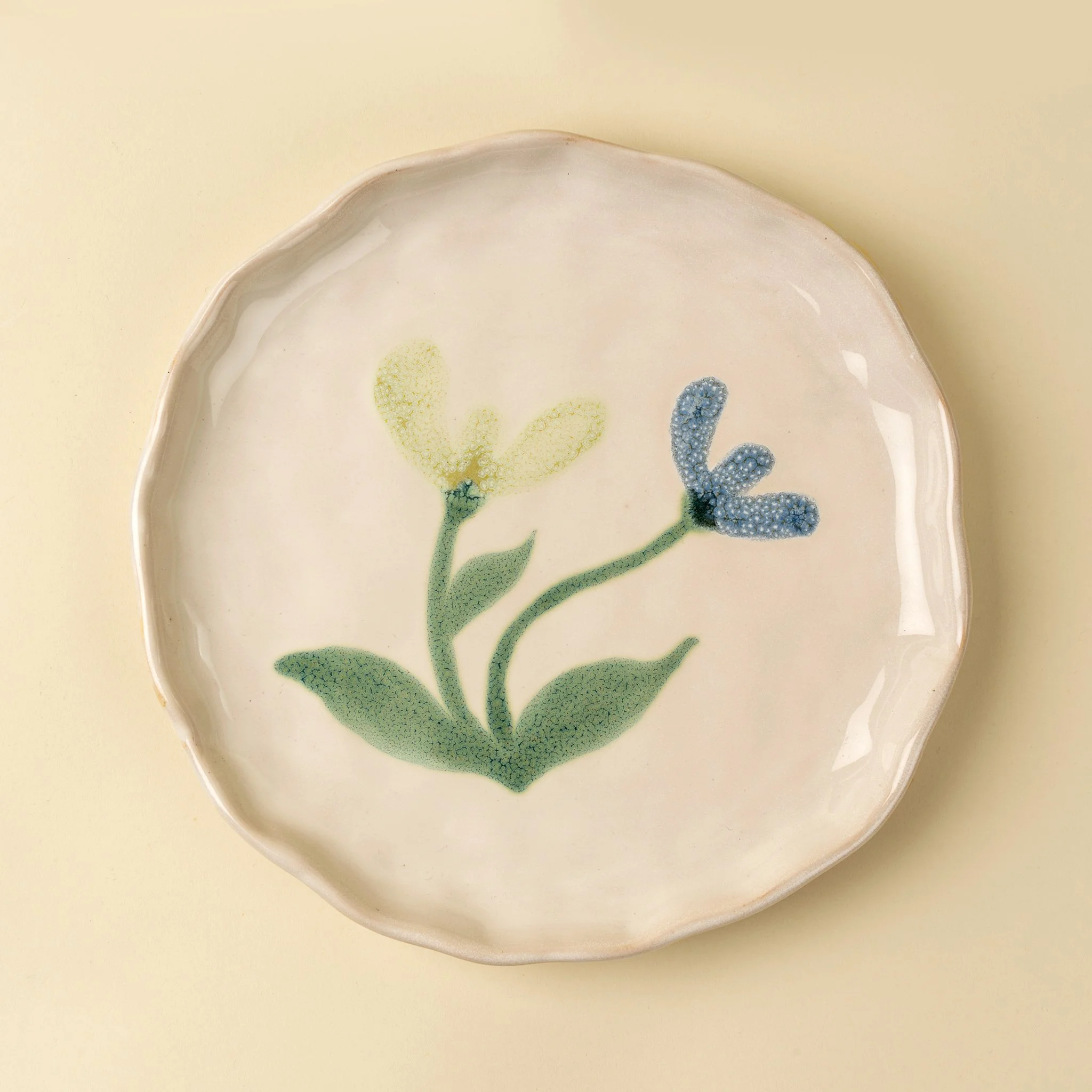 Painted Petals Plate L, Iris