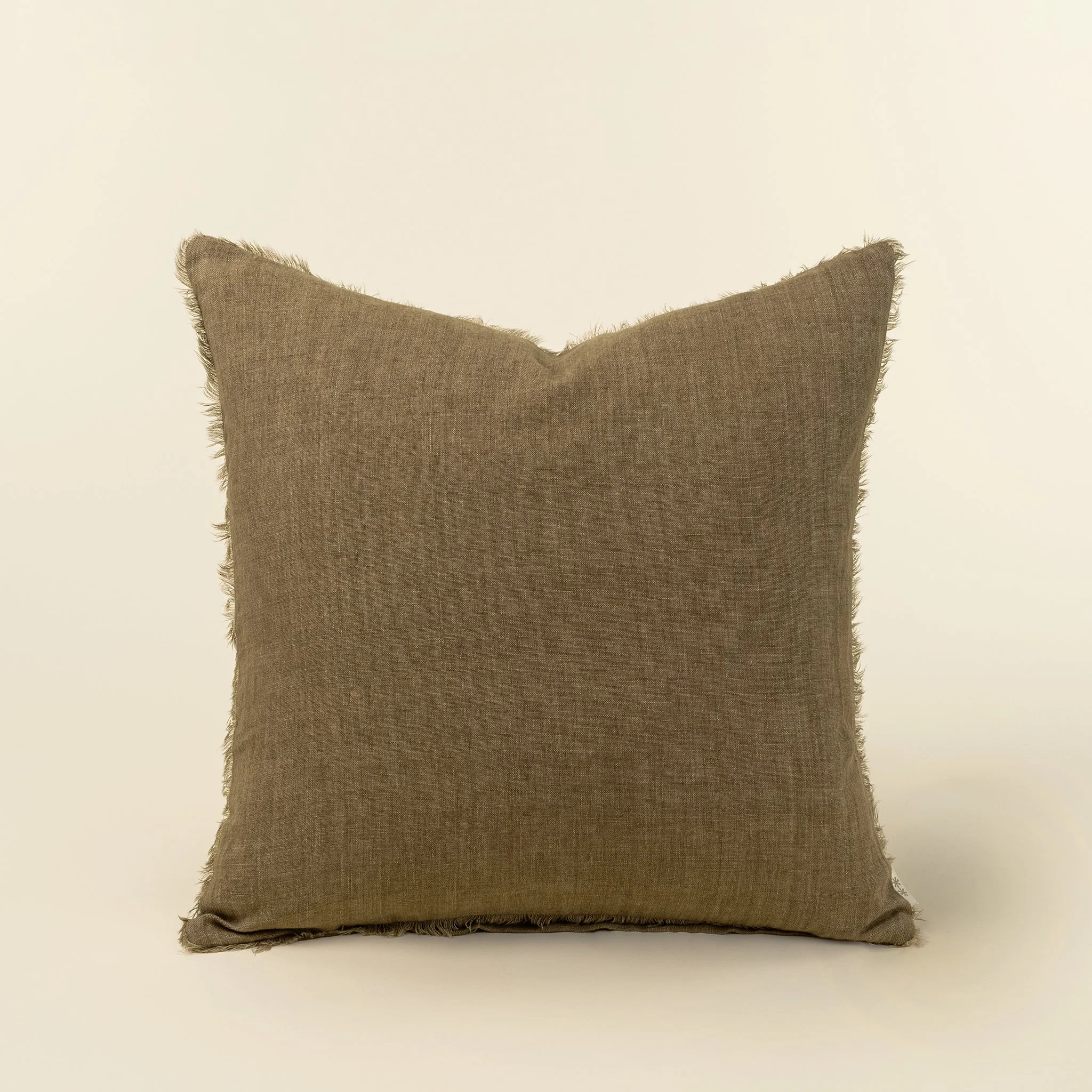 20x20 Lina Linen Pillow Hazelnut