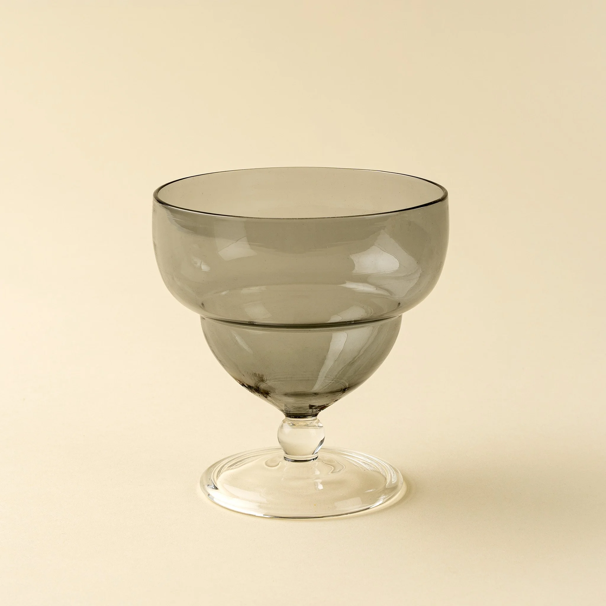 Savoy Coupe Glass, Smoke