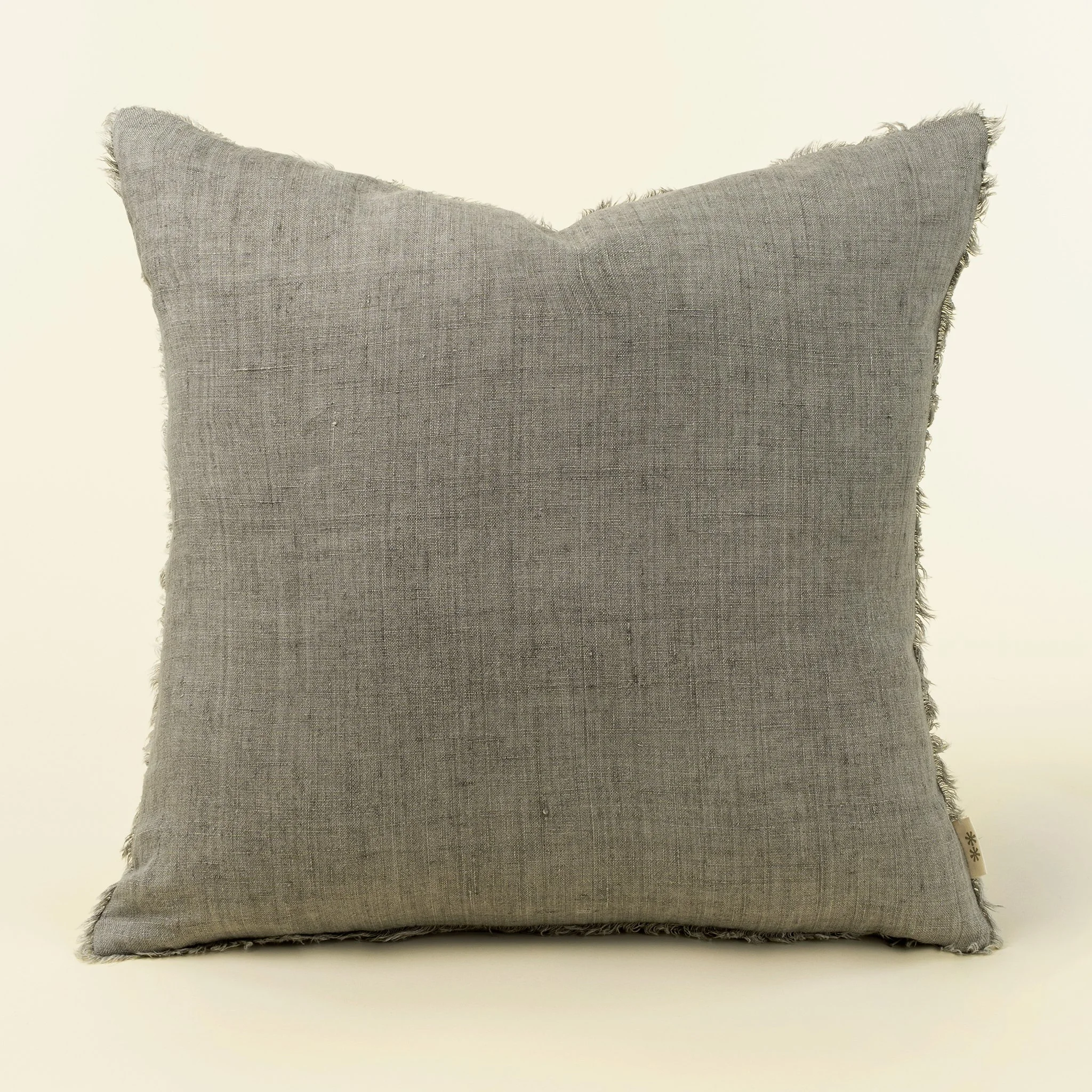 24x24 Lina Linen Pillow Warm Grey
