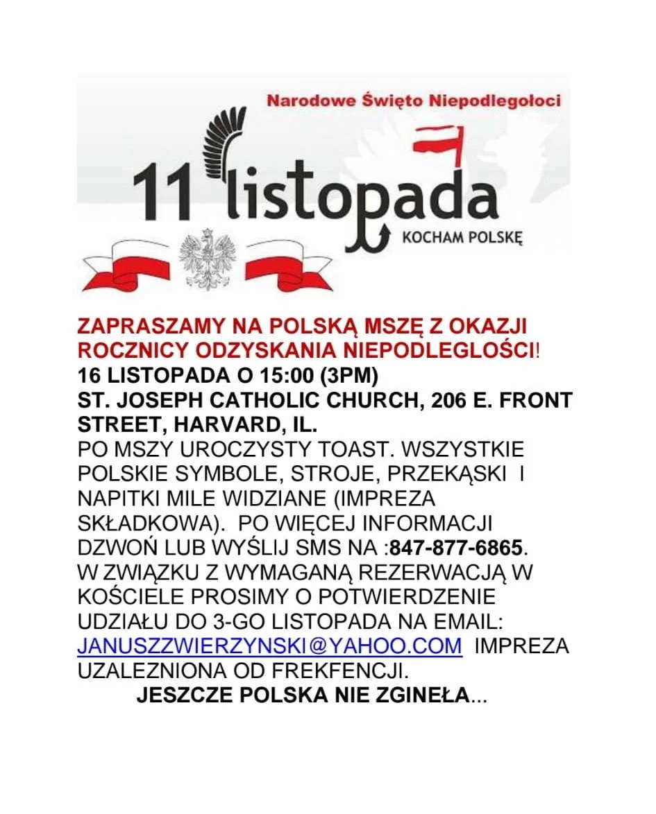 Narodowe Święto Niepodległości 11 listopada Kocham Polskę